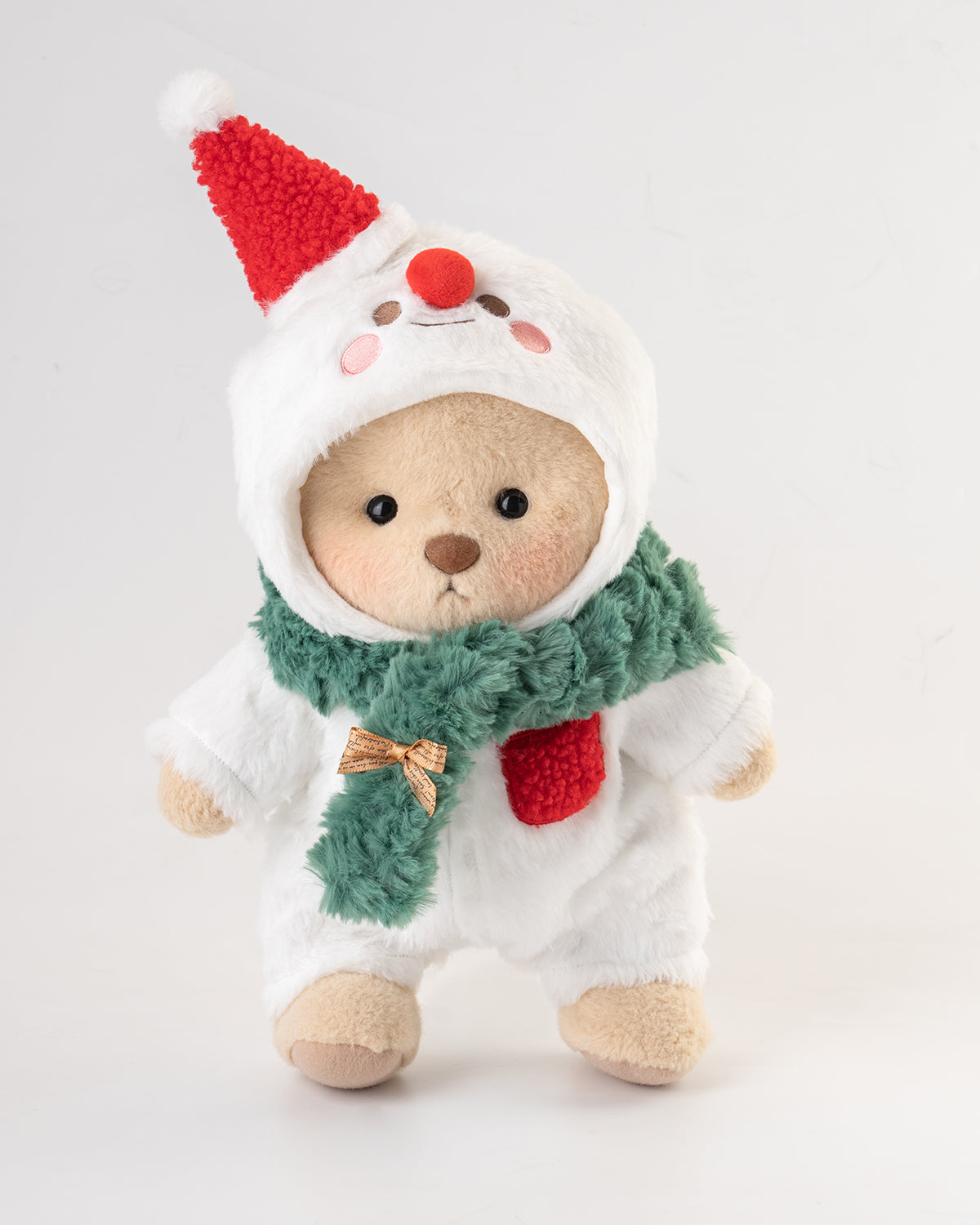 Getahug Christmas Snowman Bear | Handmade Jointed Teddy Bear Gift