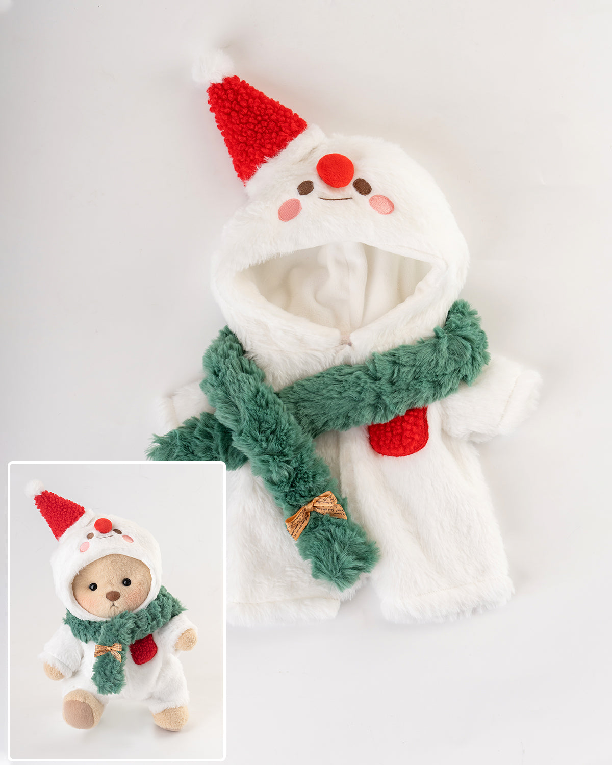 Getahug Christmas Snowman Bear | Handmade Jointed Teddy Bear Gift