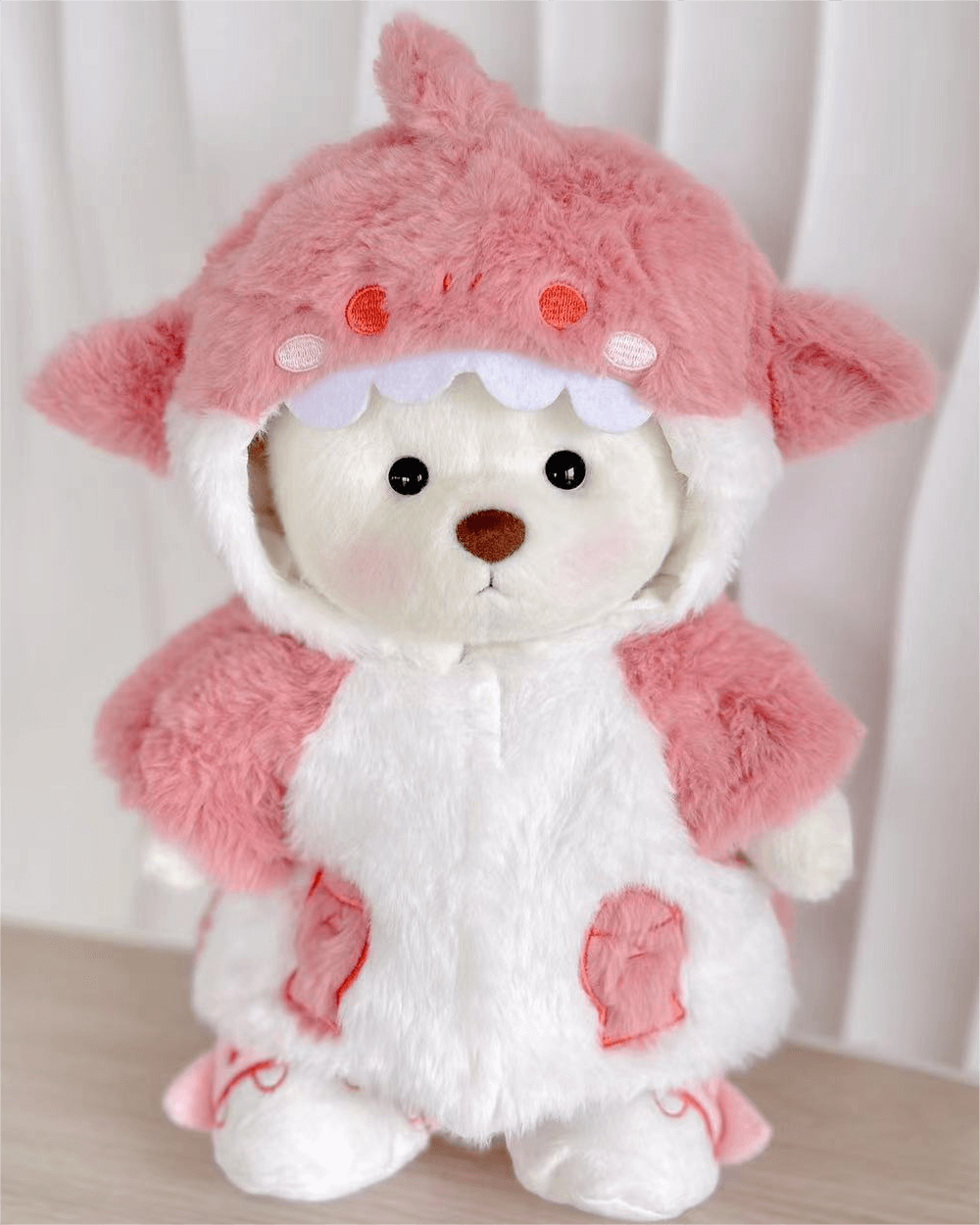 Fluffy Shark Bear | Handmade Jointed Teddy Bear Gift-Getahug