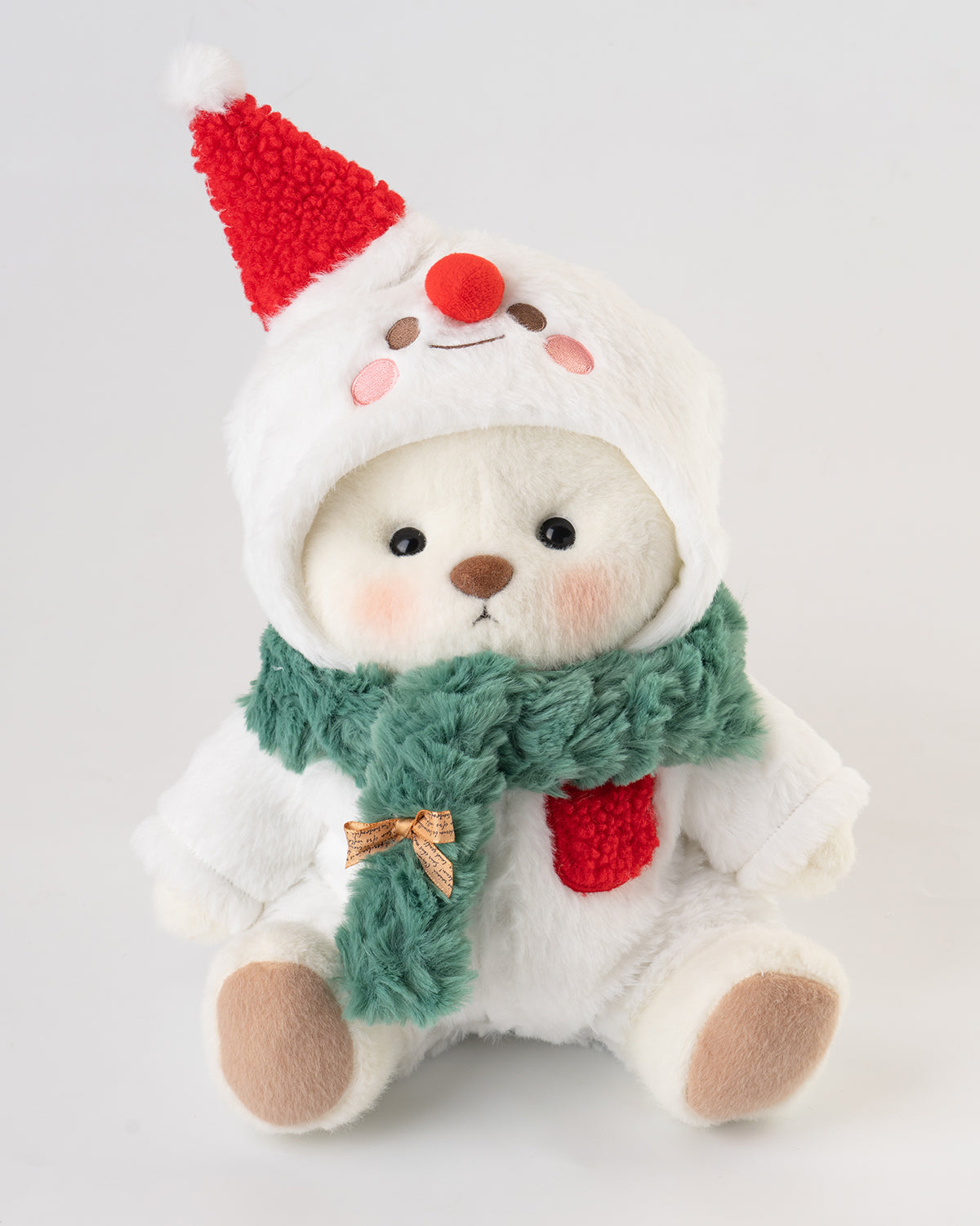 Getahug Christmas Snowman Bear | Handmade Jointed Teddy Bear Gift