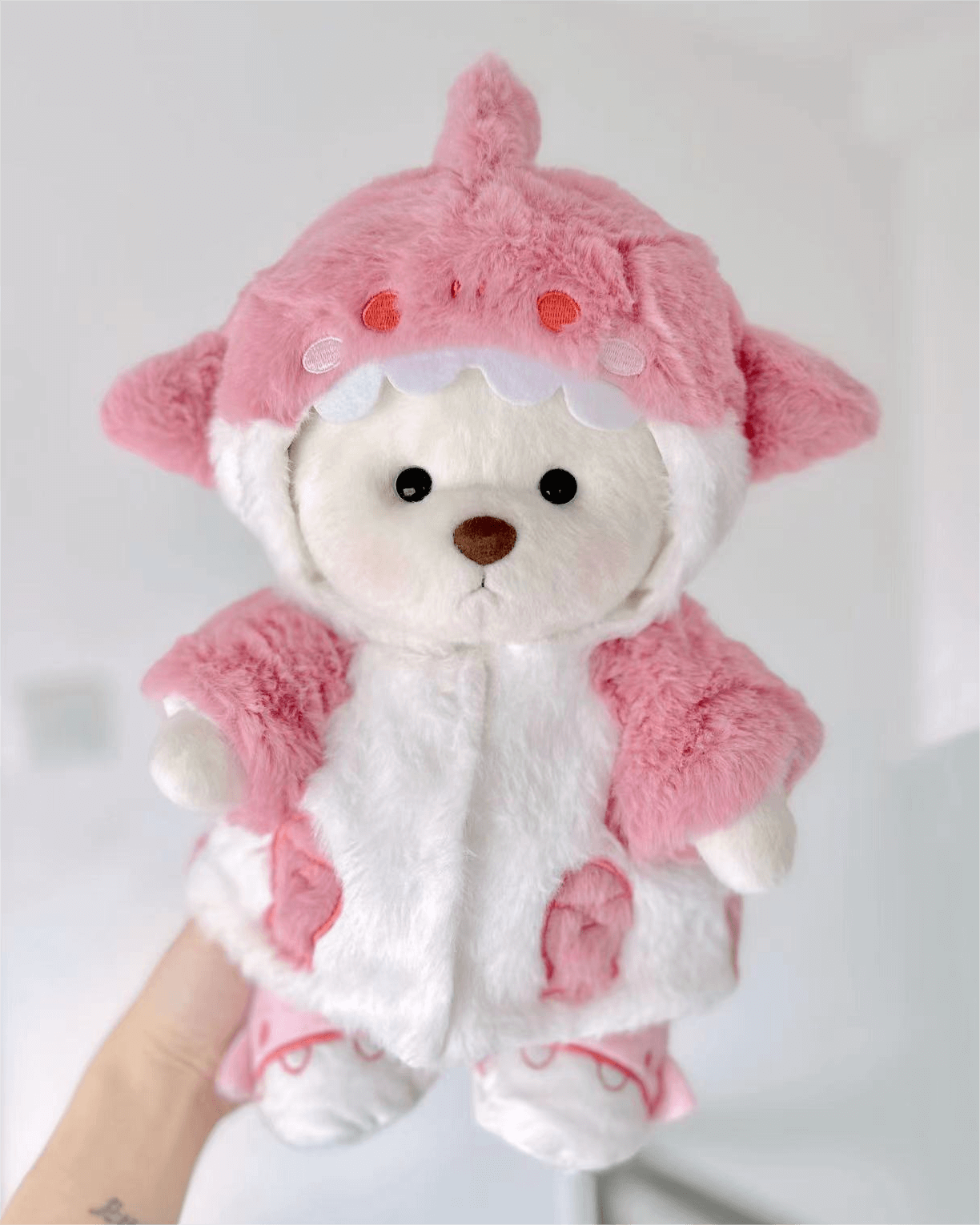 Fluffy Shark Bear | Handmade Jointed Teddy Bear Gift-Getahug