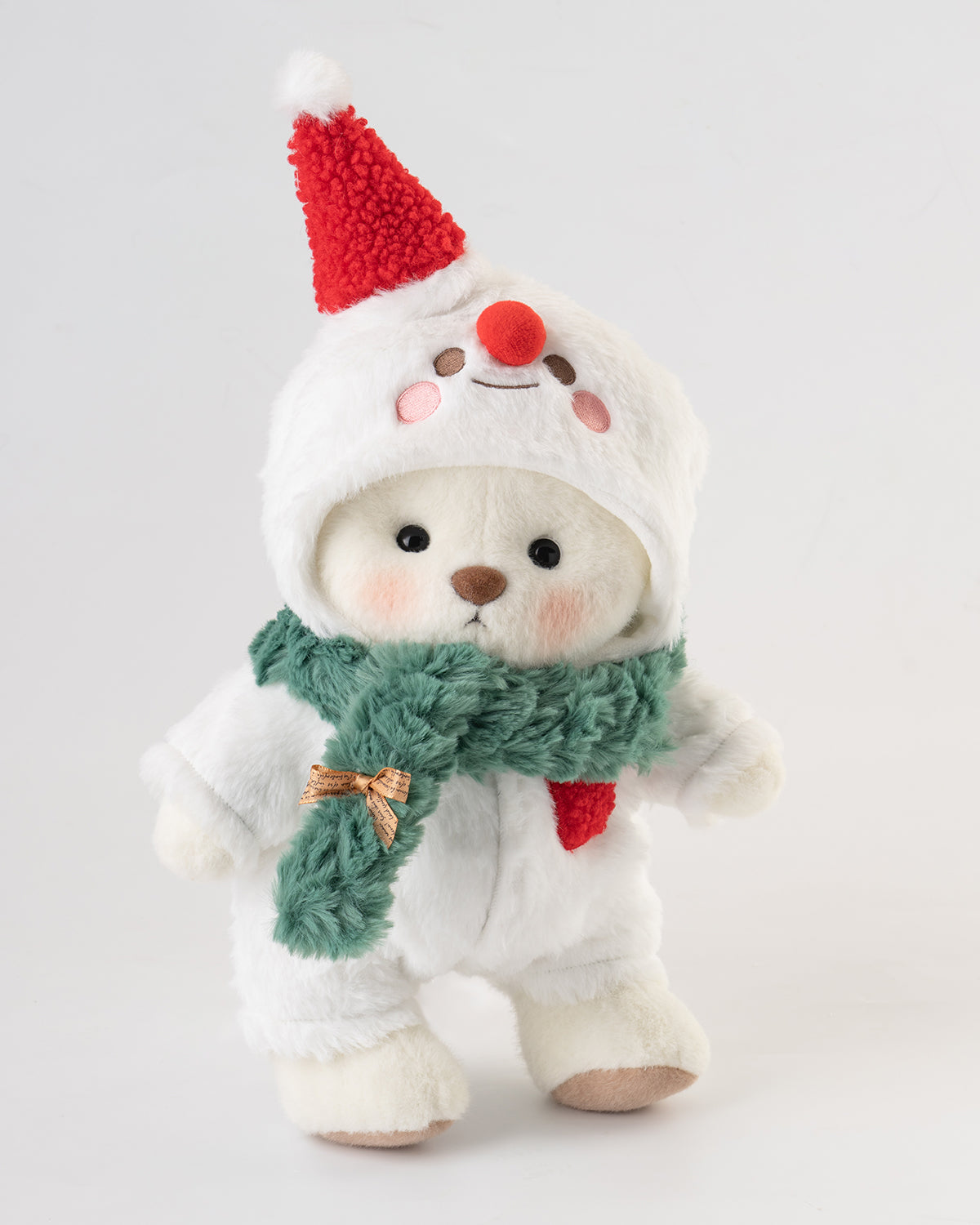 Getahug Christmas Snowman Bear | Handmade Jointed Teddy Bear Gift