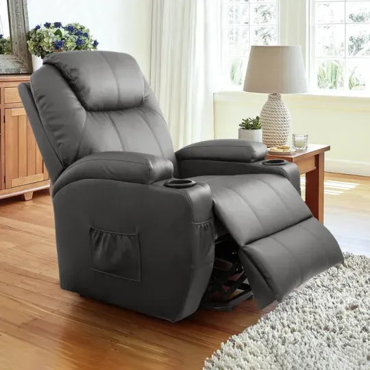 Second Half PriceFaux Leather Power Lift Recliner Chair with Massage and Heating Functions