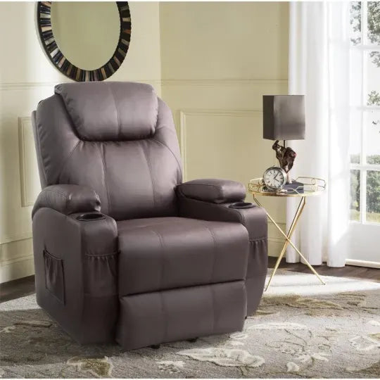 Second Half PriceFaux Leather Power Lift Recliner Chair with Massage and Heating Functions