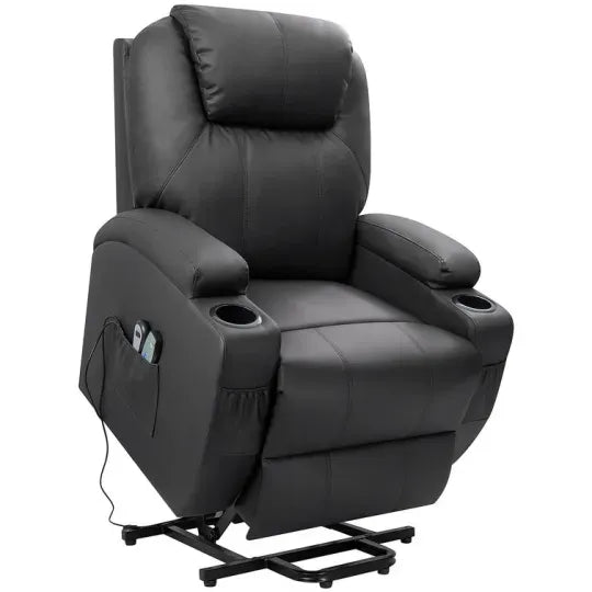 Second Half PriceFaux Leather Power Lift Recliner Chair with Massage and Heating Functions