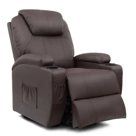 Second Half PriceFaux Leather Power Lift Recliner Chair with Massage and Heating Functions