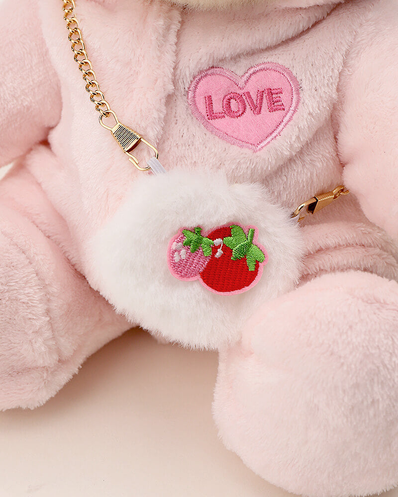 Getahug Love Strawberry Bear | Handmade Jointed Teddy Bear Gift