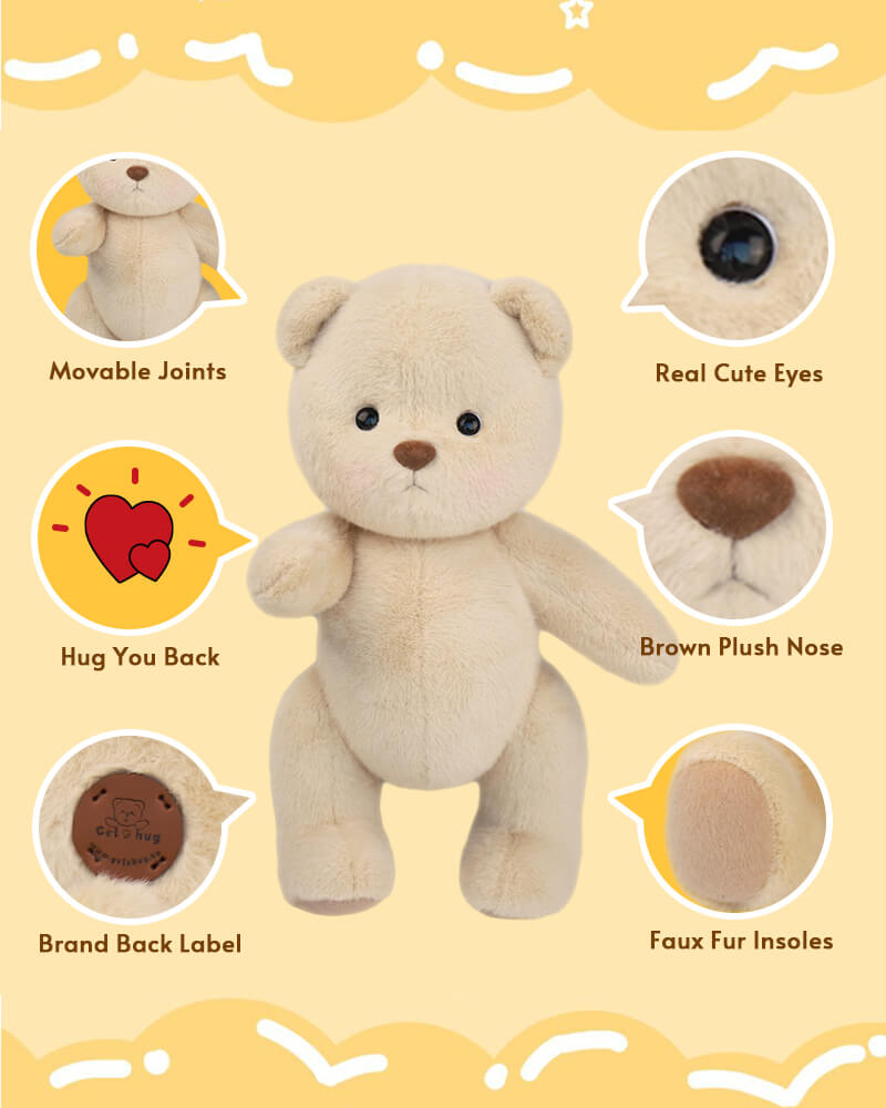 Getahug Teddy Pajamas Bear | Handmade Jointed Teddy Bear Gift