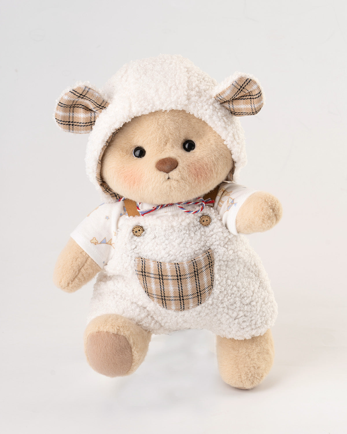 Getahug Brown Sheep Bear | Handmade Jointed Teddy Bear Gift