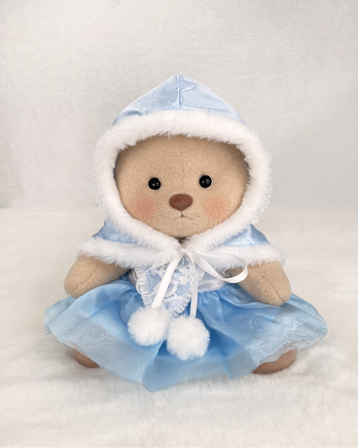 Getahug Christmas Blue Ice Princess Dress Bear | Handmade Jointed Teddy Bear Gift