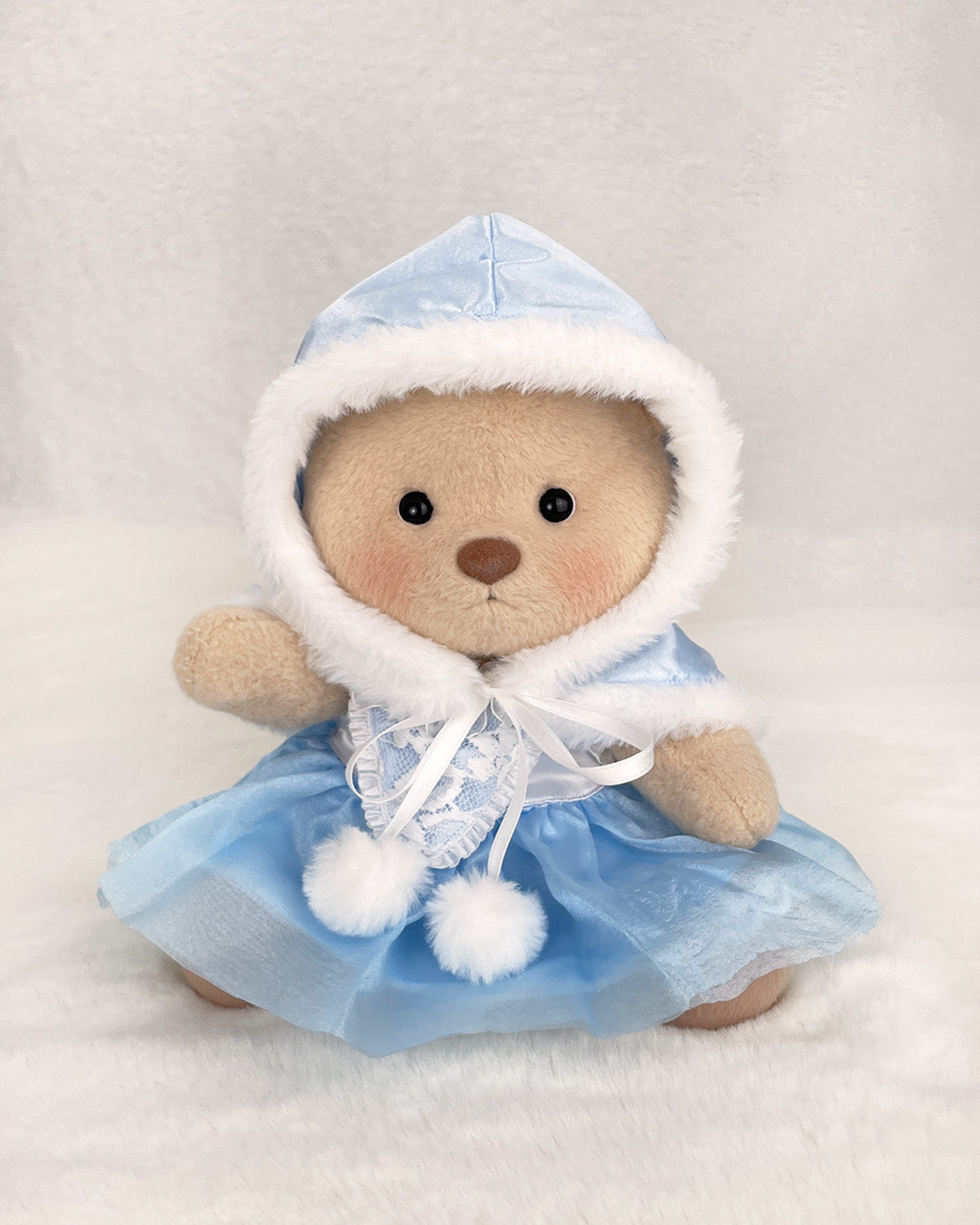 Getahug Christmas Blue Ice Princess Dress Bear | Handmade Jointed Teddy Bear Gift