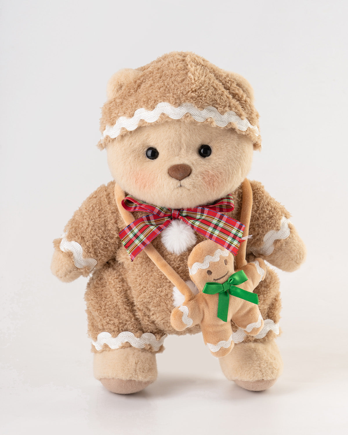 Getahug Christmas Gingerbread Man Bear | Handmade Jointed Teddy Bear Gift