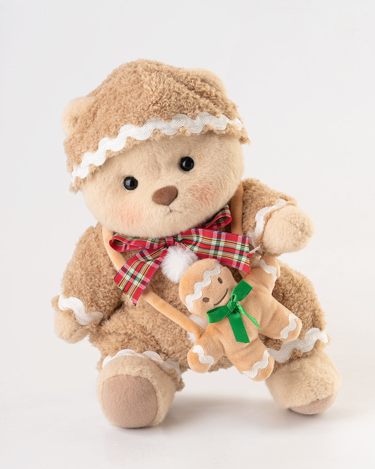 Getahug Christmas Gingerbread Man Bear | Handmade Jointed Teddy Bear Gift