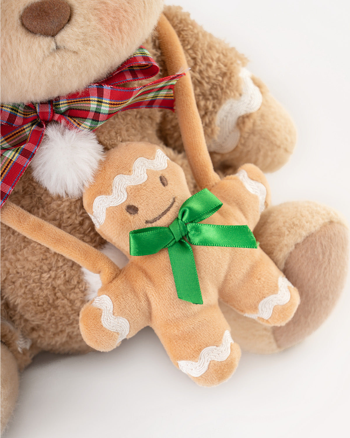 Getahug Christmas Gingerbread Man Bear | Handmade Jointed Teddy Bear Gift