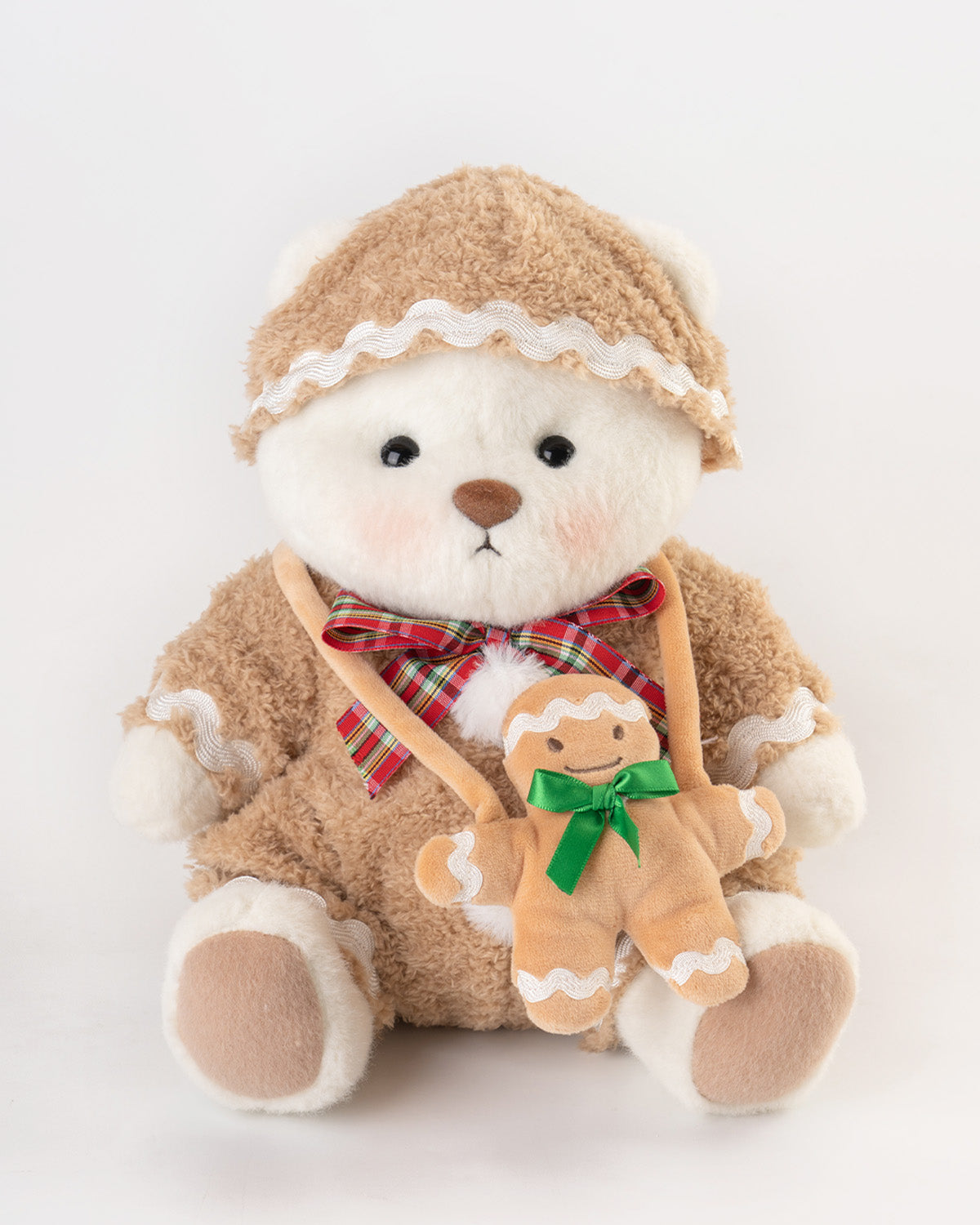 Getahug Christmas Gingerbread Man Bear | Handmade Jointed Teddy Bear Gift