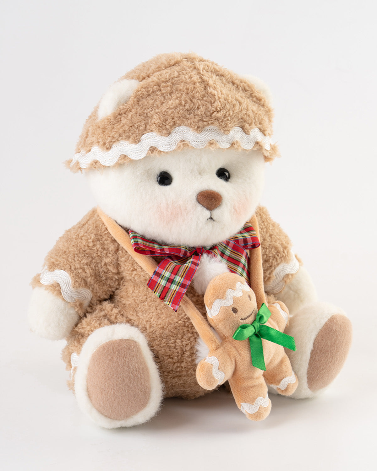 Getahug Christmas Gingerbread Man Bear | Handmade Jointed Teddy Bear Gift