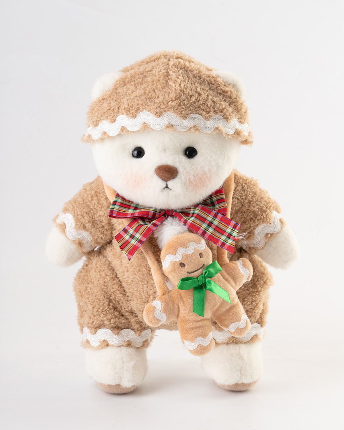 Getahug Christmas Gingerbread Man Bear | Handmade Jointed Teddy Bear Gift