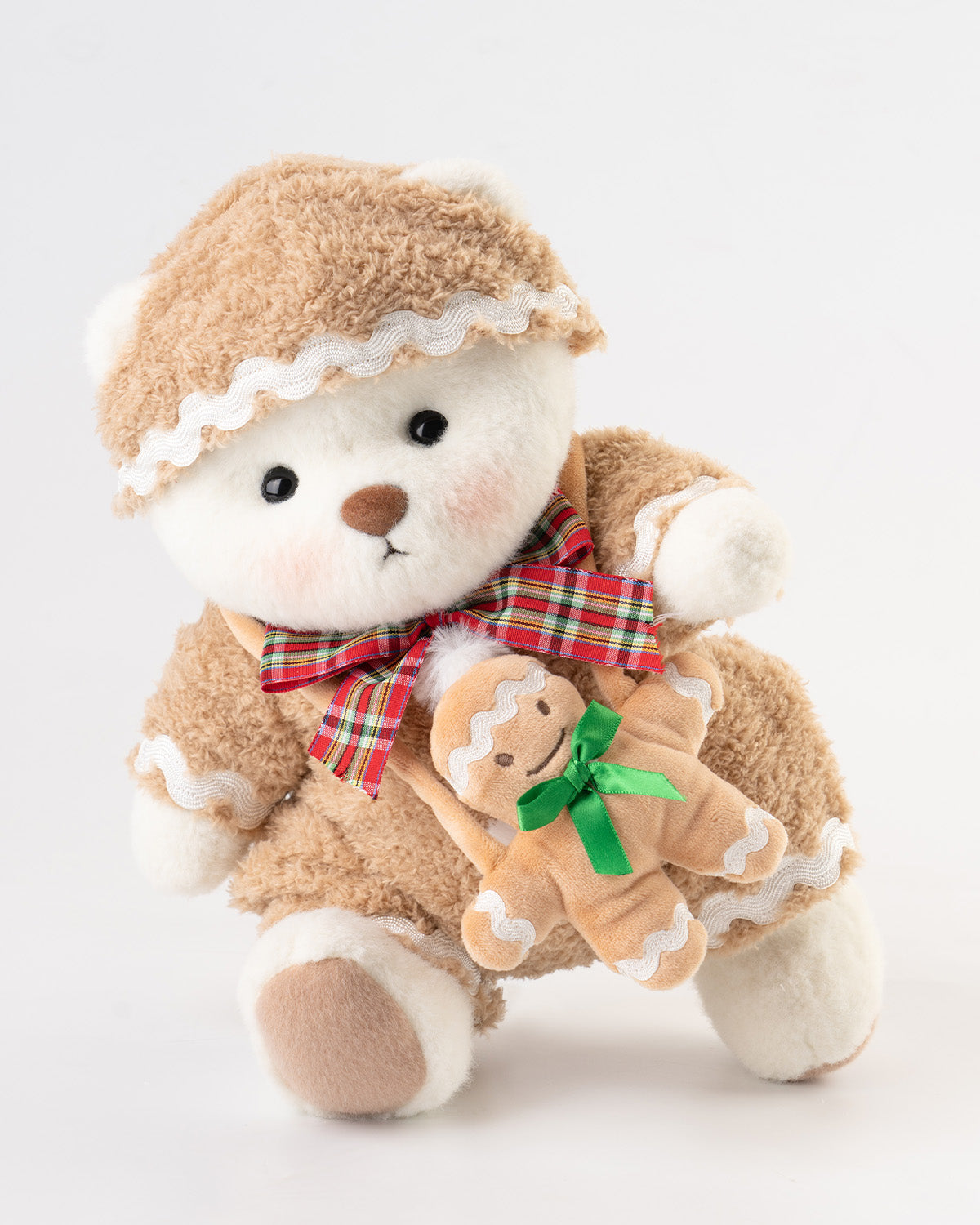 Getahug Christmas Gingerbread Man Bear | Handmade Jointed Teddy Bear Gift