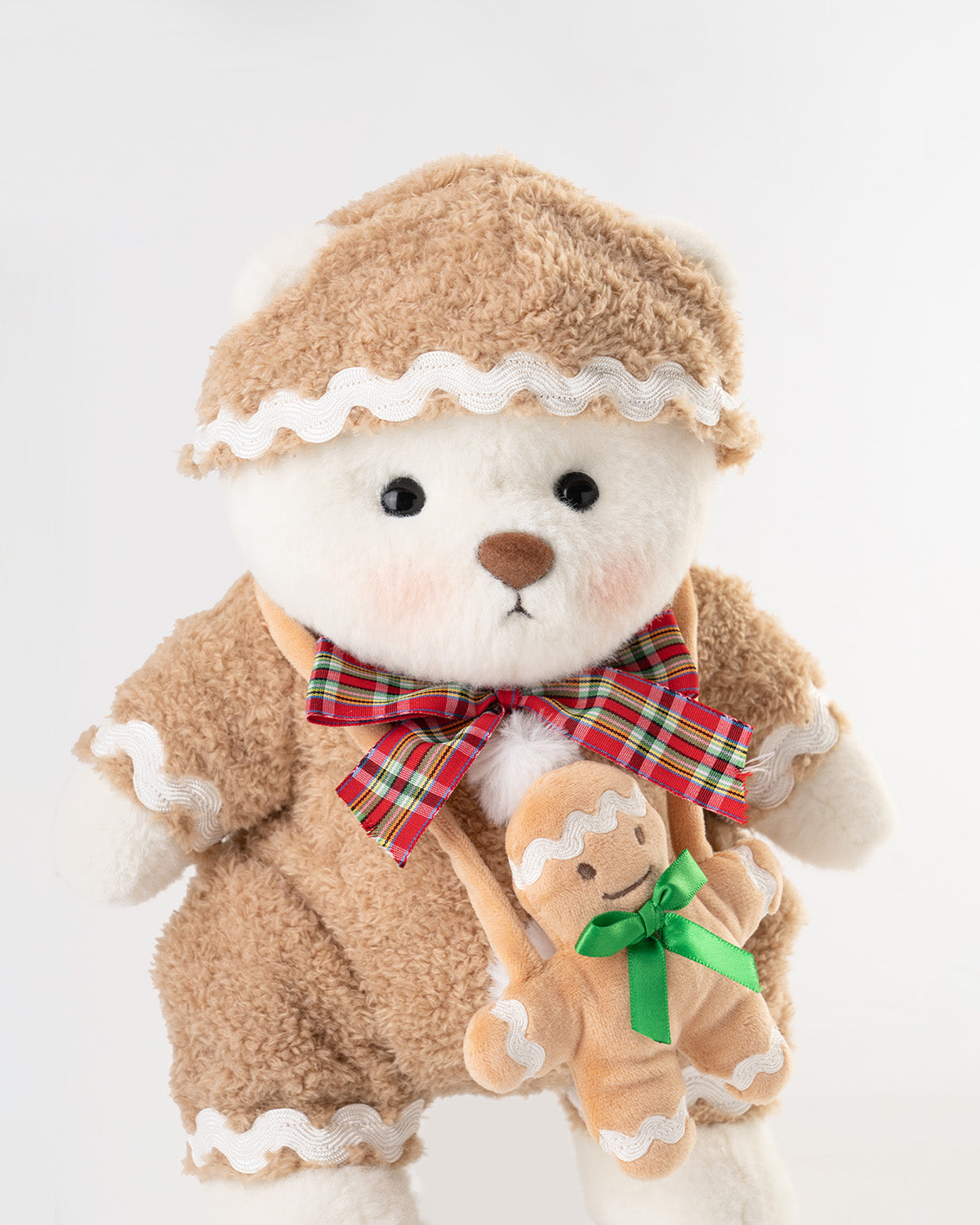 Getahug Christmas Gingerbread Man Bear | Handmade Jointed Teddy Bear Gift