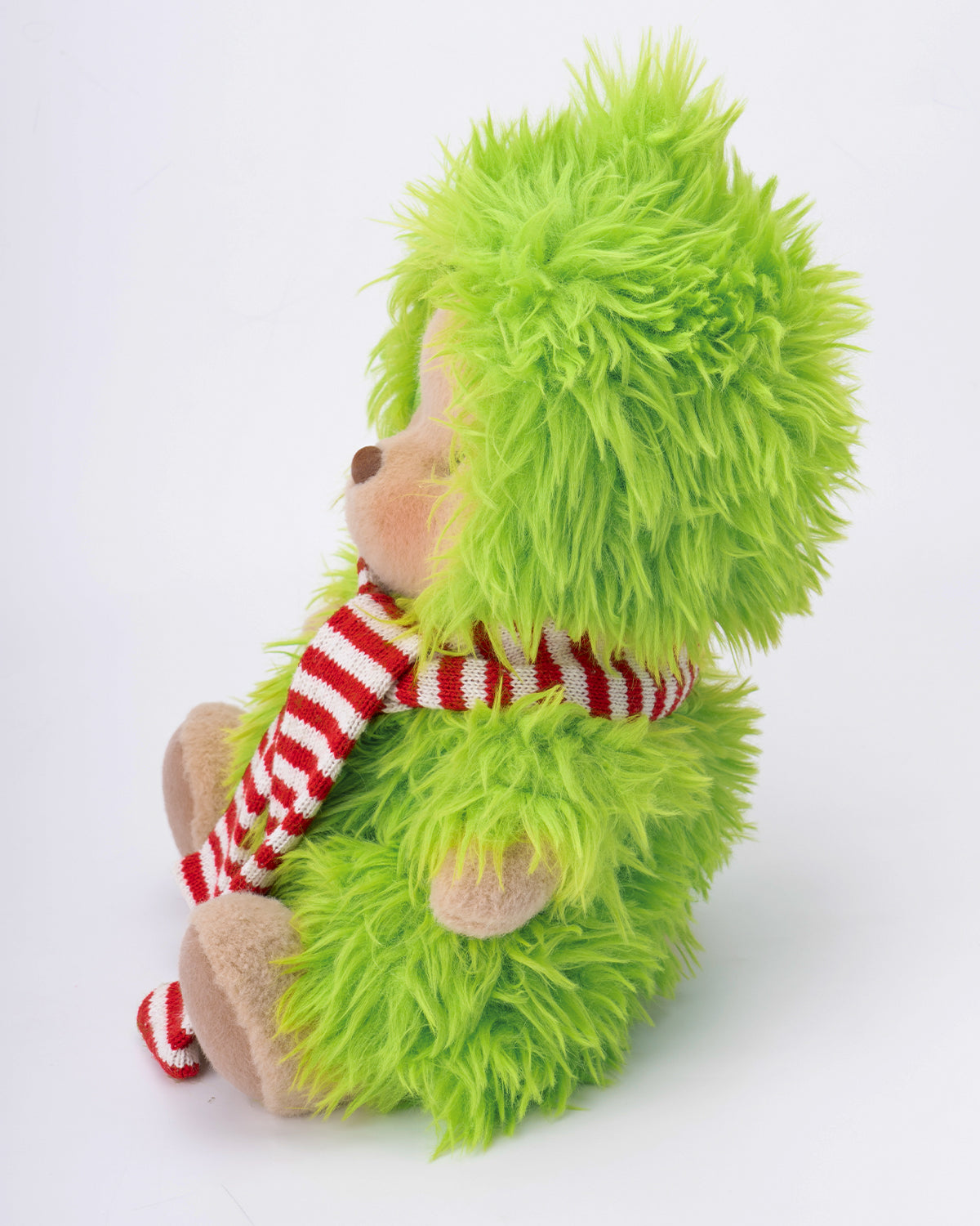 Getahug Christmas Green Fluffy Little Monster Bear | Handmade Jointed Teddy Bear Gift