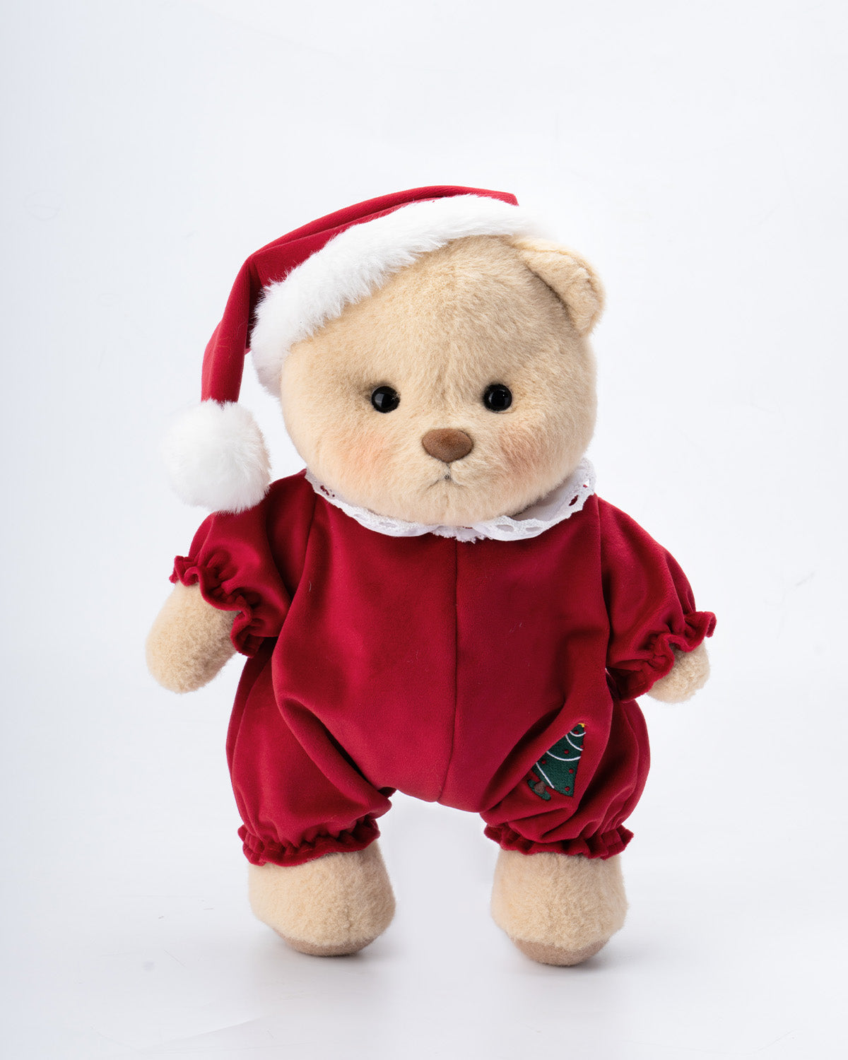 Getahug Christmas Red Pajamas Bear | Handmade Jointed Teddy Bear Gift