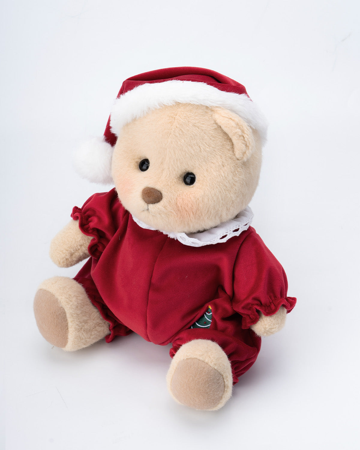 Getahug Christmas Red Pajamas Bear | Handmade Jointed Teddy Bear Gift