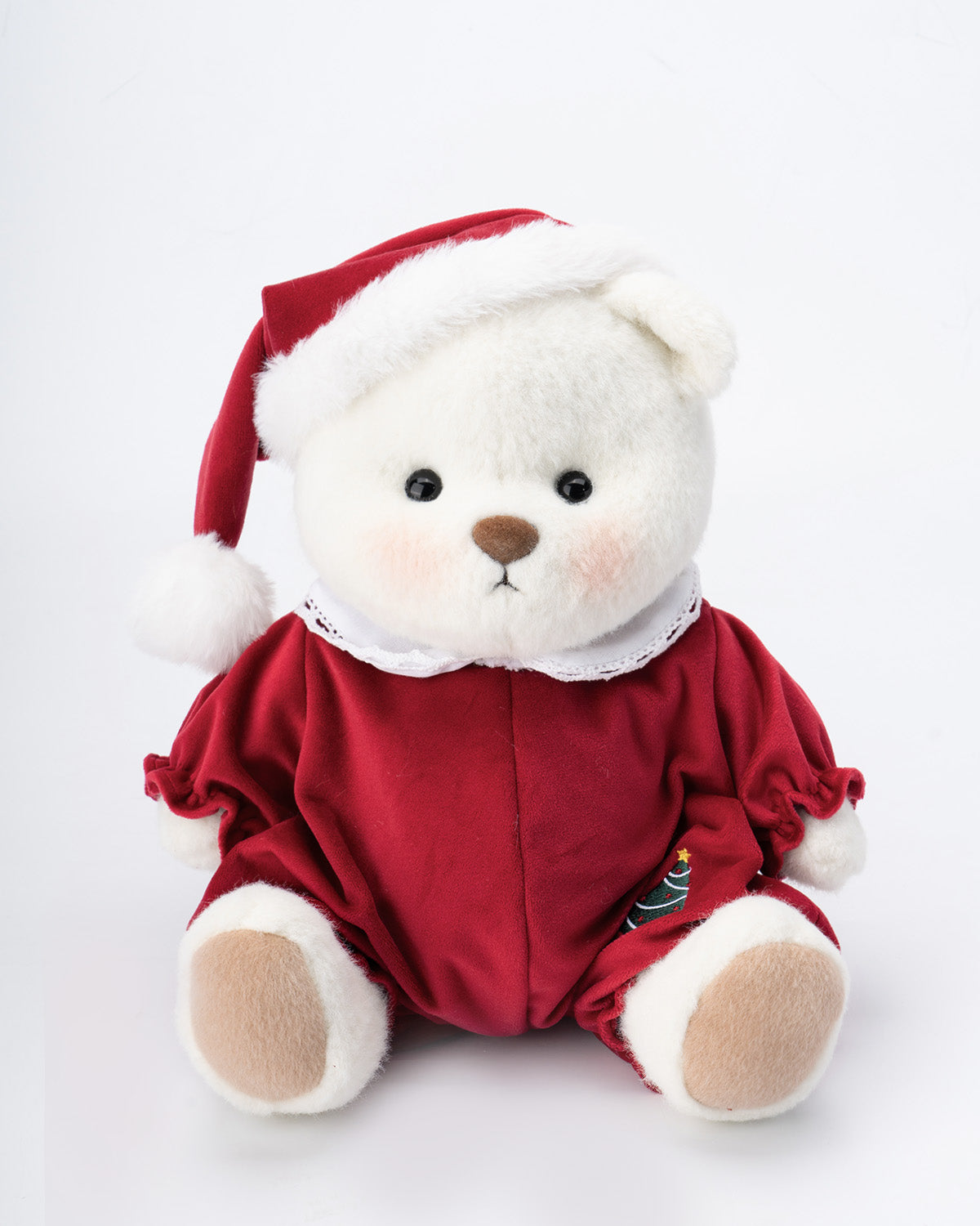 Getahug Christmas Red Pajamas Bear | Handmade Jointed Teddy Bear Gift