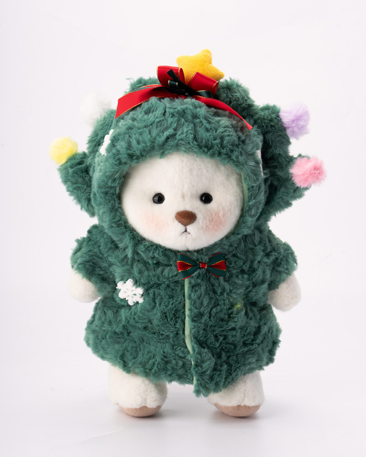 Getahug Fluffy Christmas Tree Bear | Handmade Jointed Teddy Bear Gift