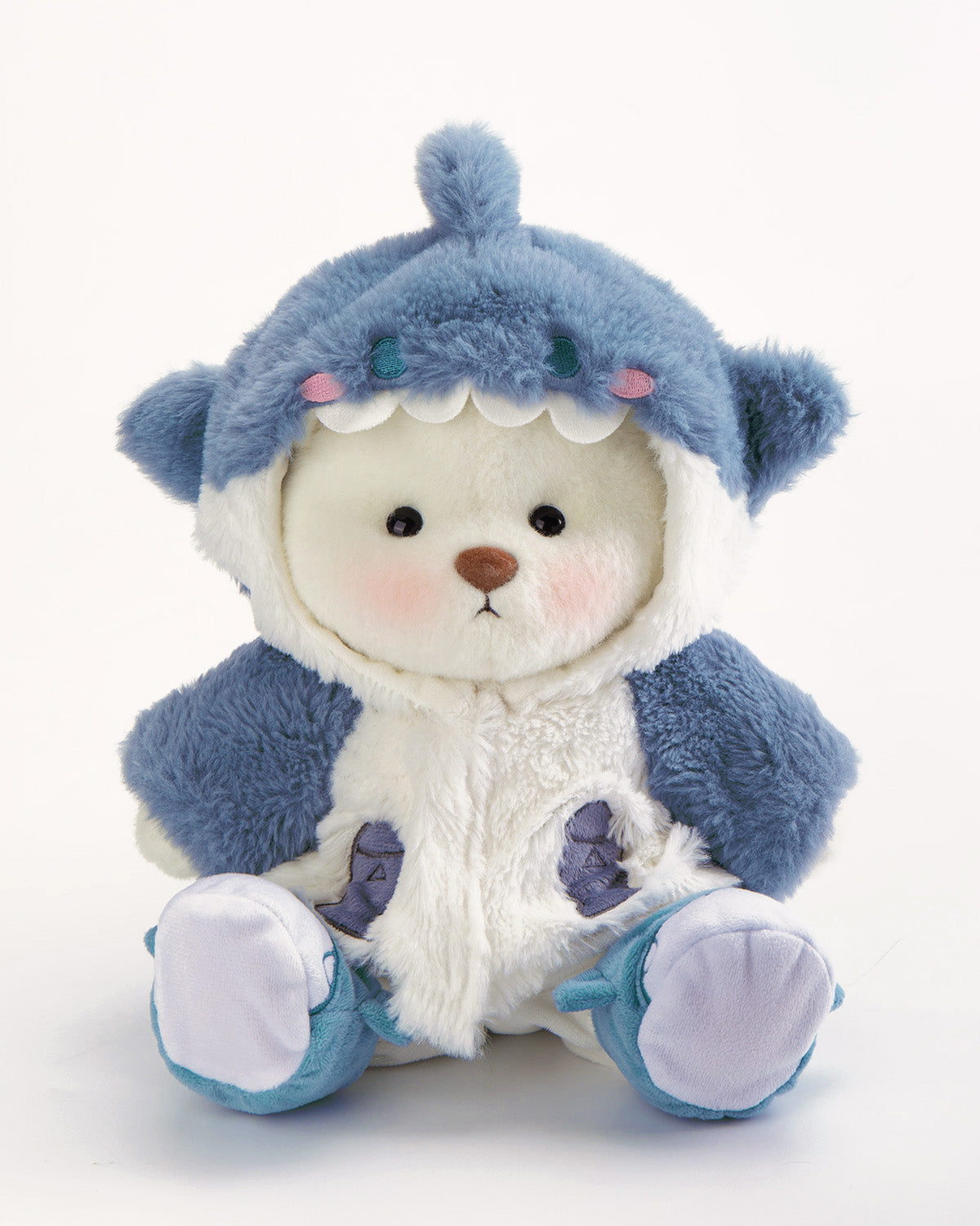 Getahug Fluffy Shark Bear | Handmade Jointed Teddy Bear Gift