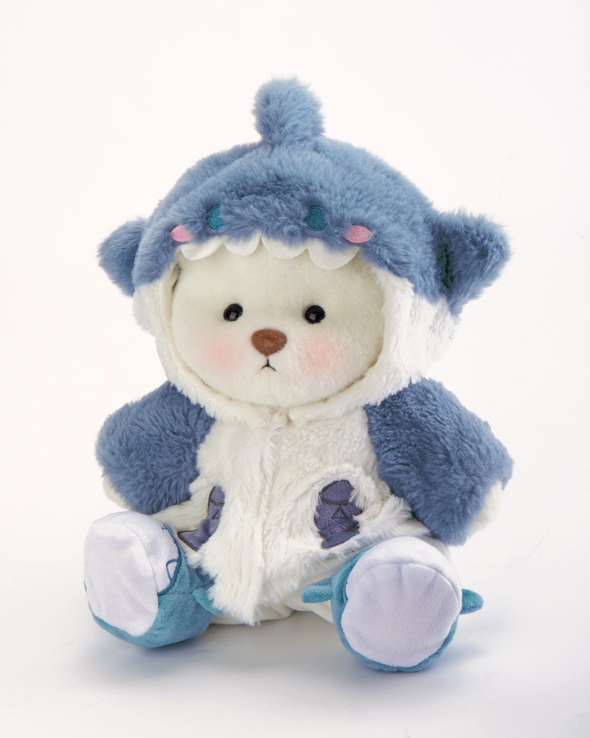 Getahug Fluffy Shark Bear | Handmade Jointed Teddy Bear Gift