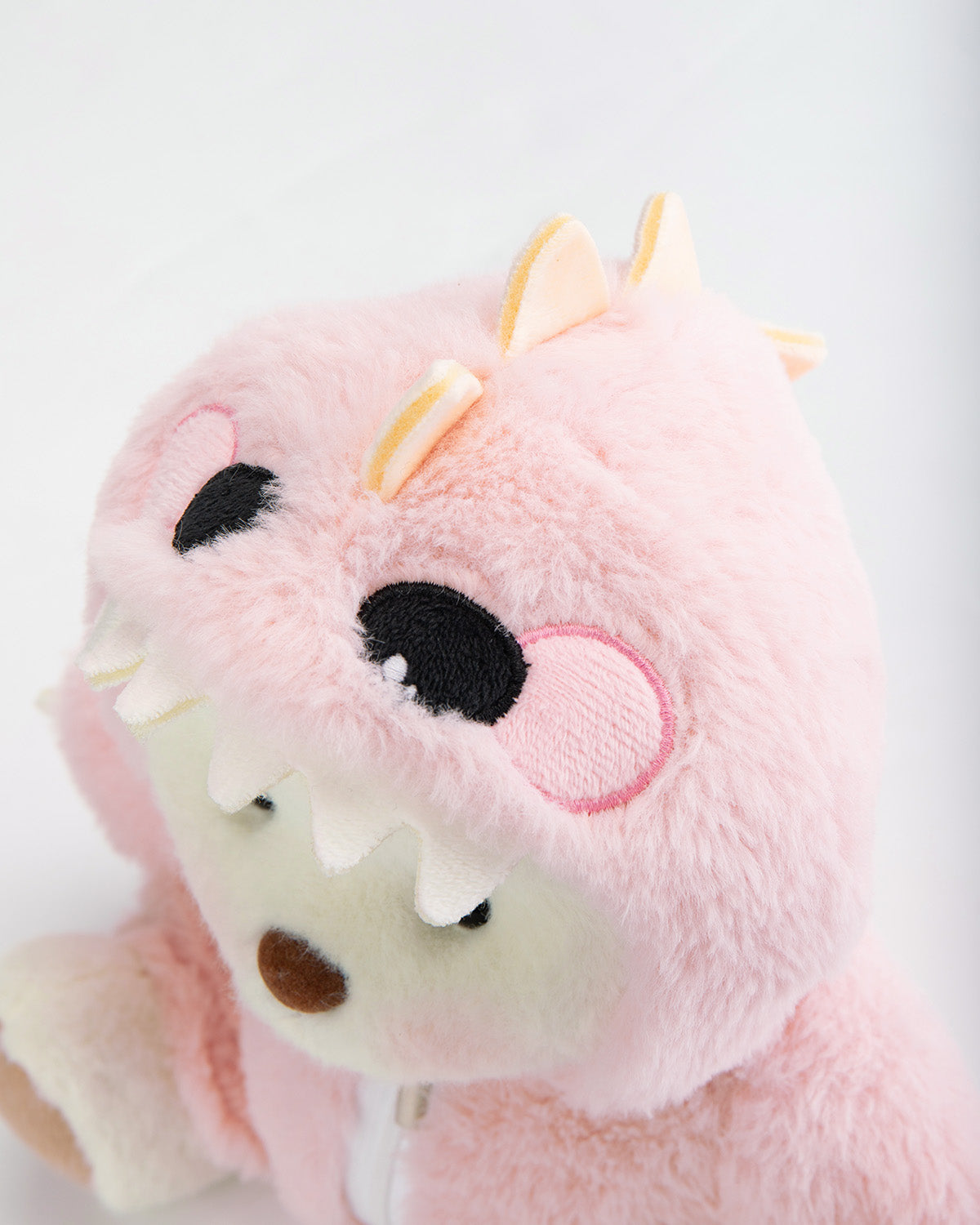 Getahug Pink Furry Dino Bear | Handmade Jointed Teddy Bear Gift