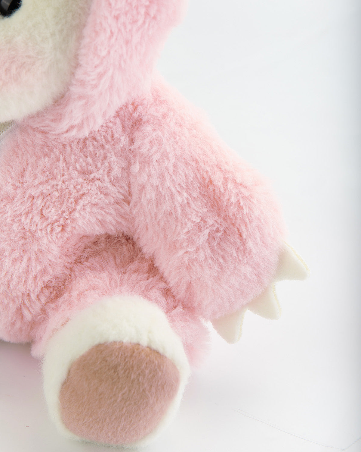 Getahug Pink Furry Dino Bear | Handmade Jointed Teddy Bear Gift