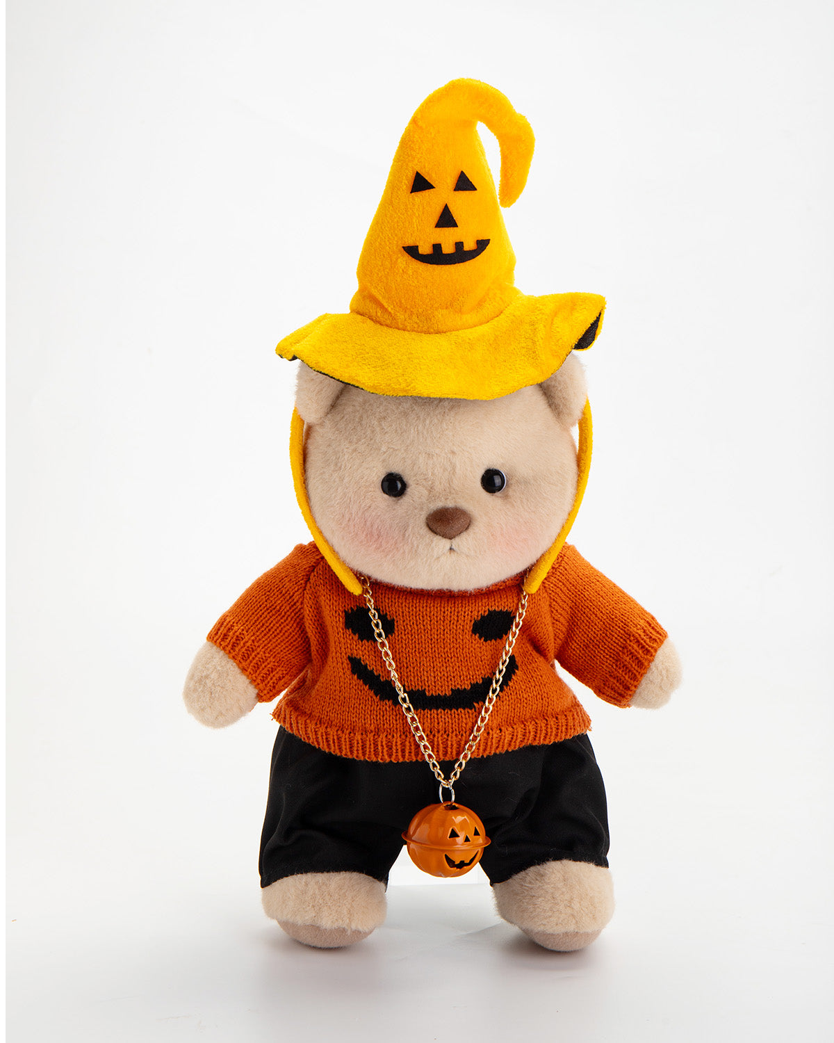 Getahug Halloween Pumpkin Hat Bear | Handmade Jointed Teddy Bear Gift