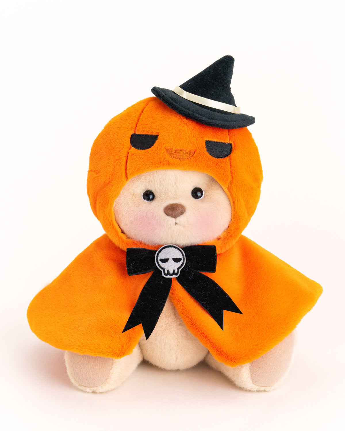 Getahug Halloween Pumpkin Cape Bear | Handmade Jointed Teddy Bear Gift