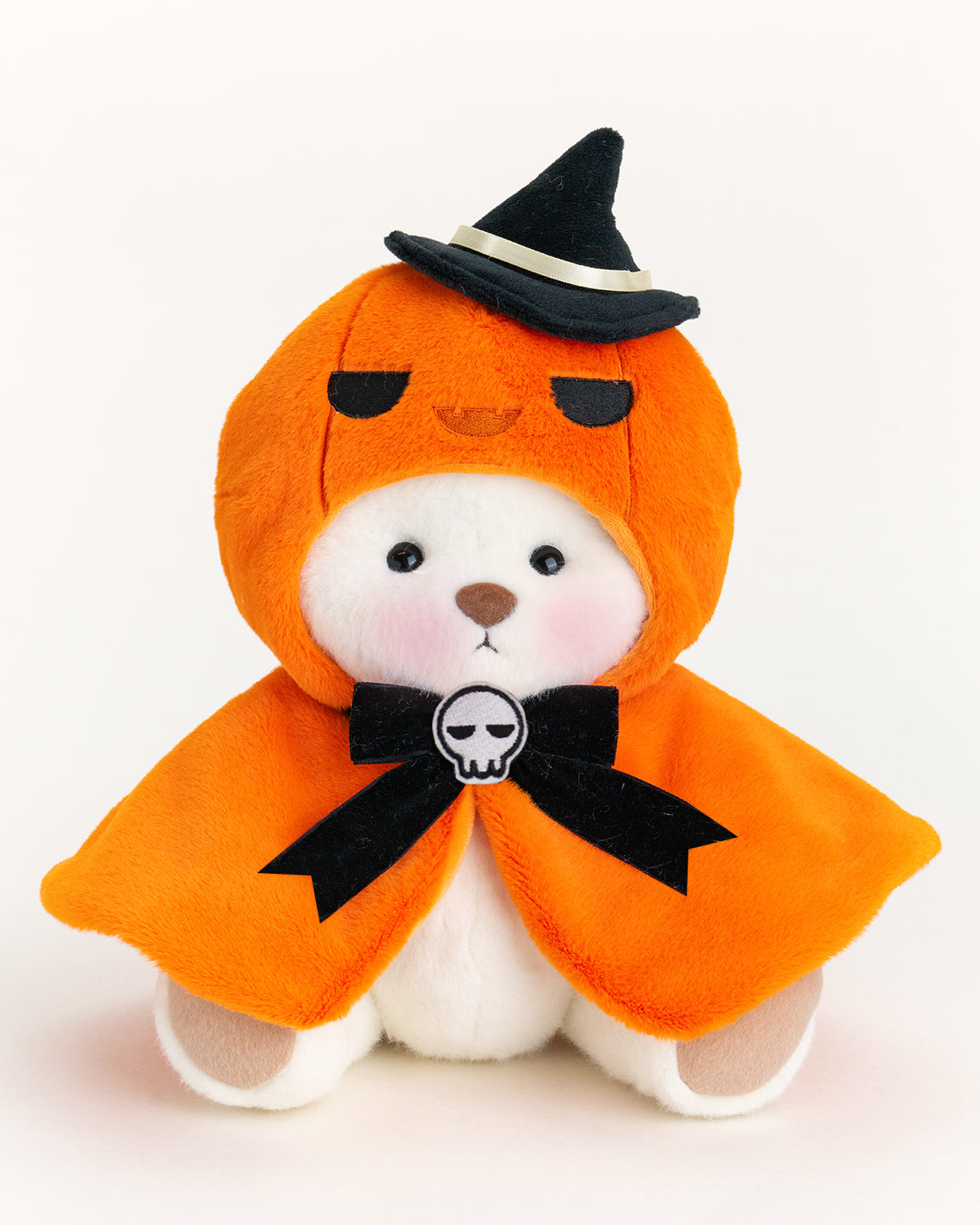 Getahug Halloween Pumpkin Cape Bear | Handmade Jointed Teddy Bear Gift