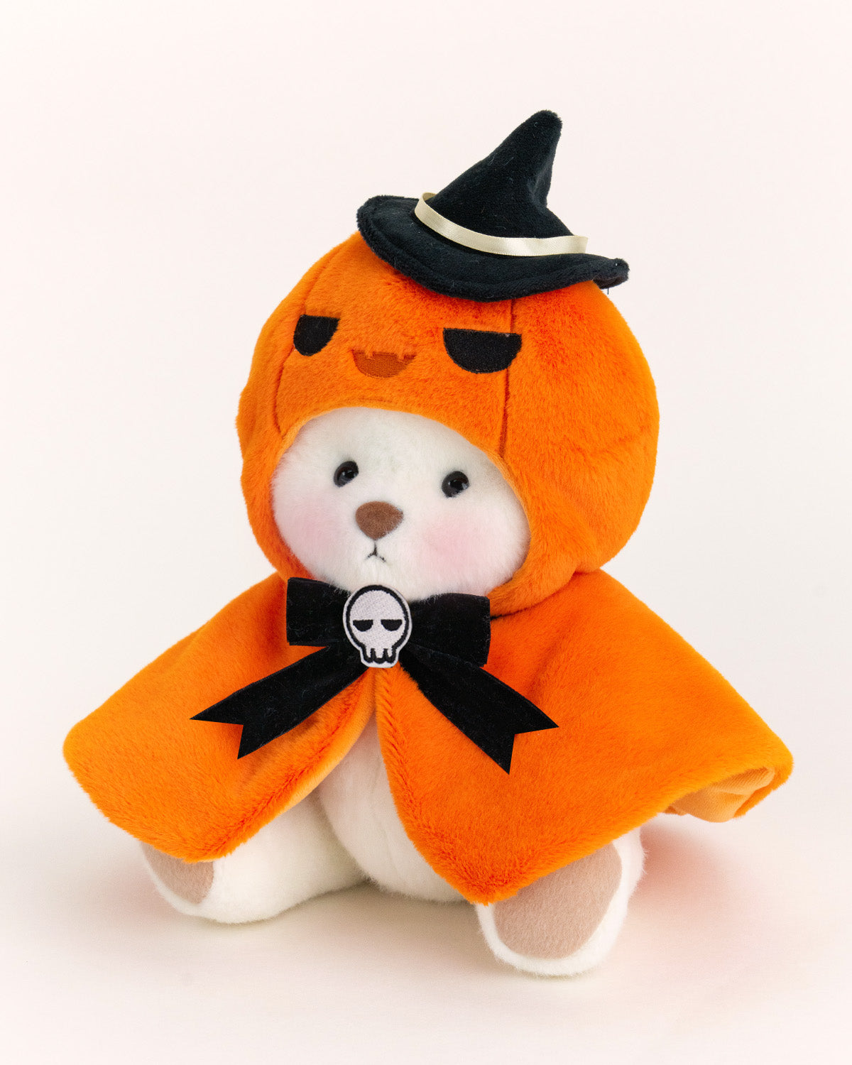 Getahug Halloween Pumpkin Cape Bear | Handmade Jointed Teddy Bear Gift