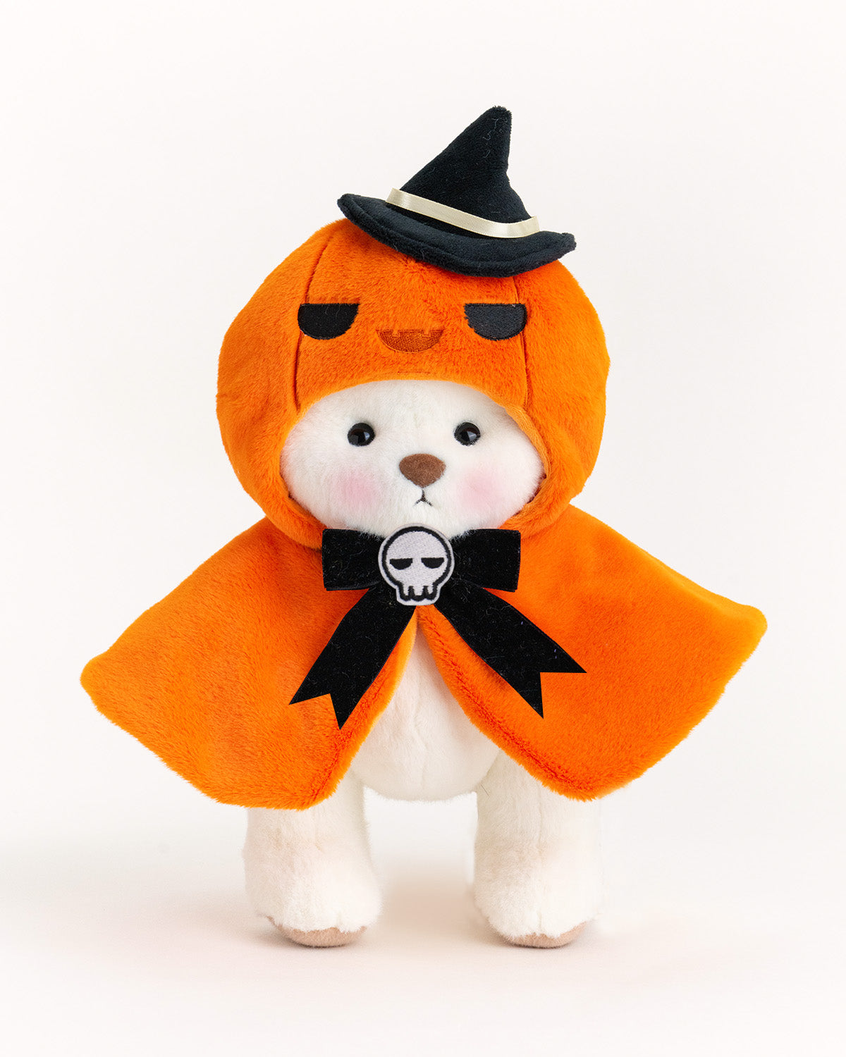 Getahug Halloween Pumpkin Cape Bear | Handmade Jointed Teddy Bear Gift