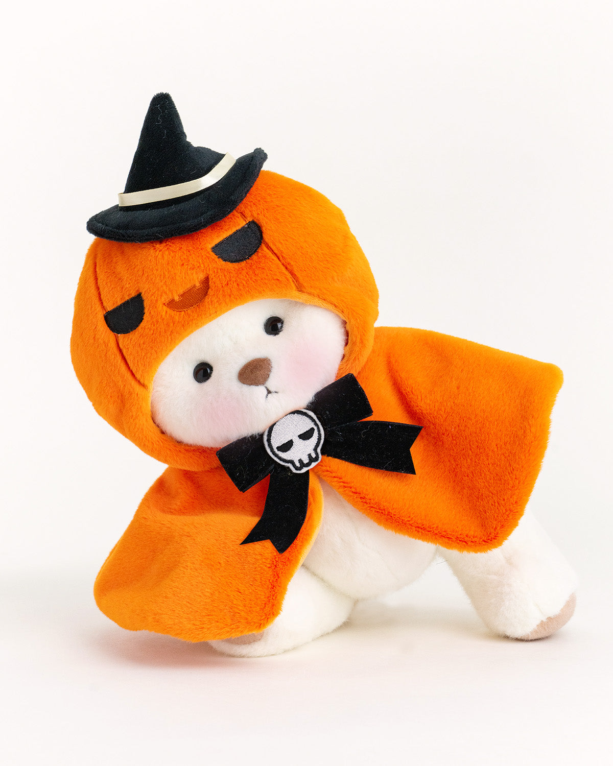 Getahug Halloween Pumpkin Cape Bear | Handmade Jointed Teddy Bear Gift