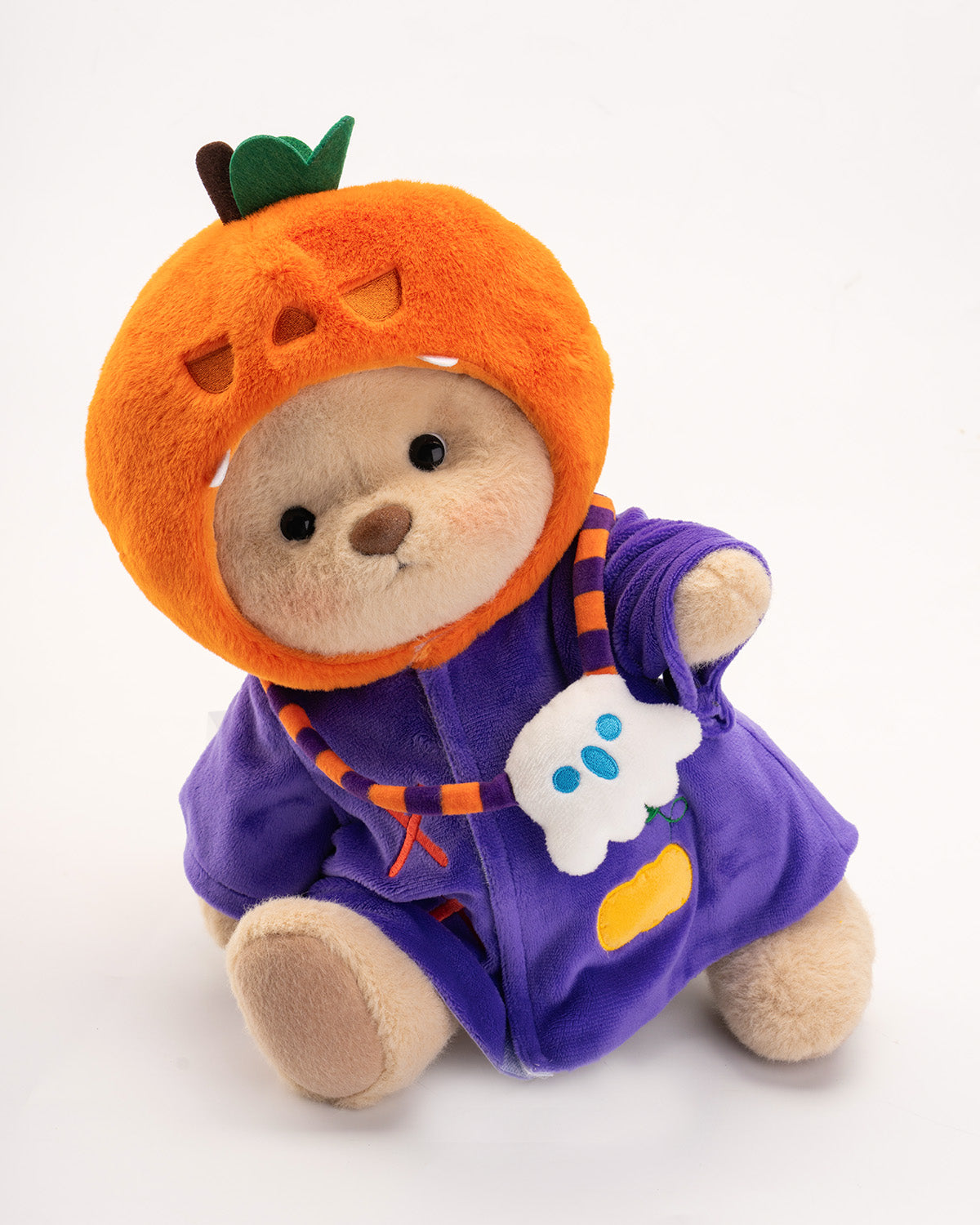 Getahug Halloween Pumpkin Wizard Bear | Handmade Jointed Teddy Bear Gift