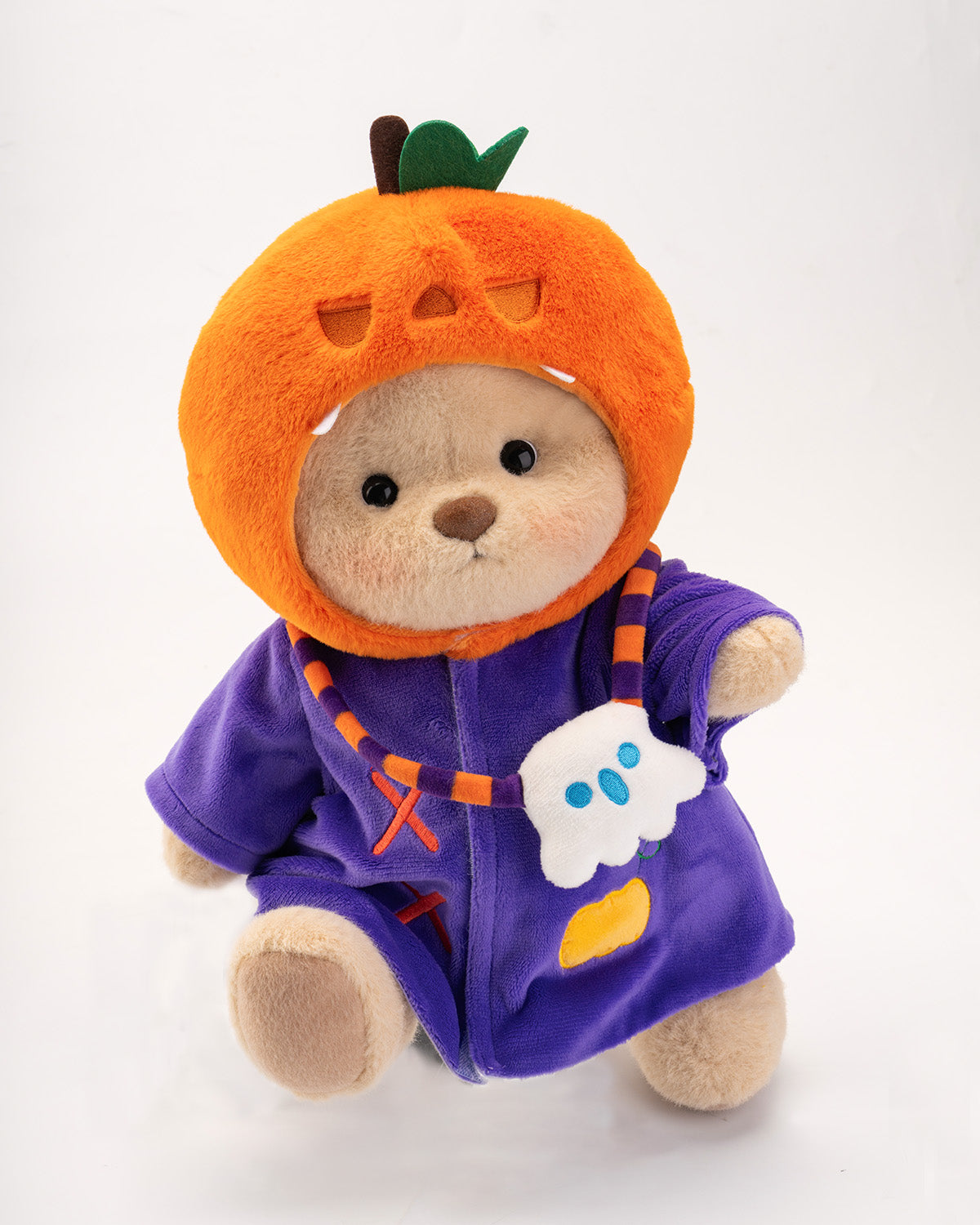 Getahug Halloween Pumpkin Wizard Bear | Handmade Jointed Teddy Bear Gift