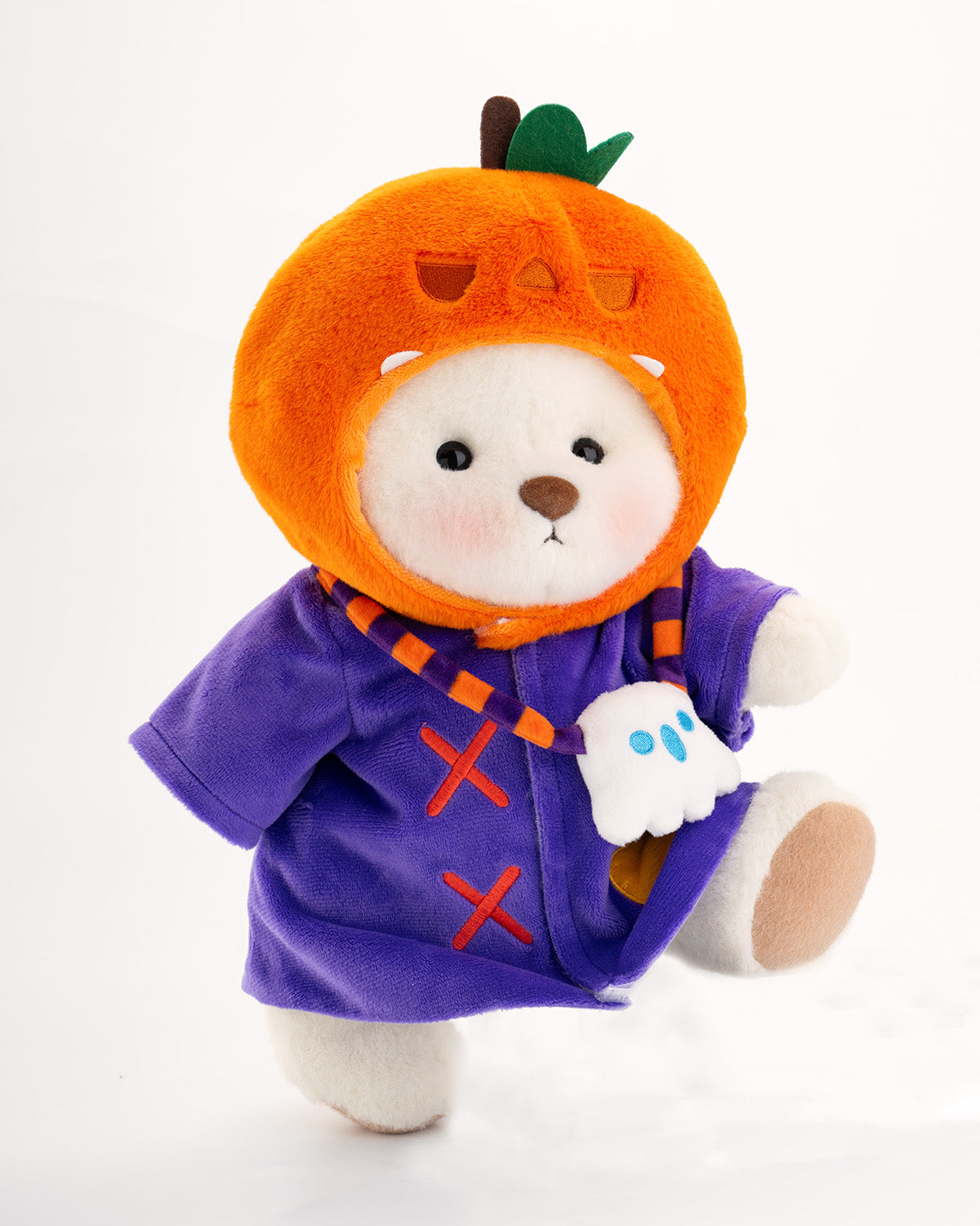 Getahug Halloween Pumpkin Wizard Bear | Handmade Jointed Teddy Bear Gift