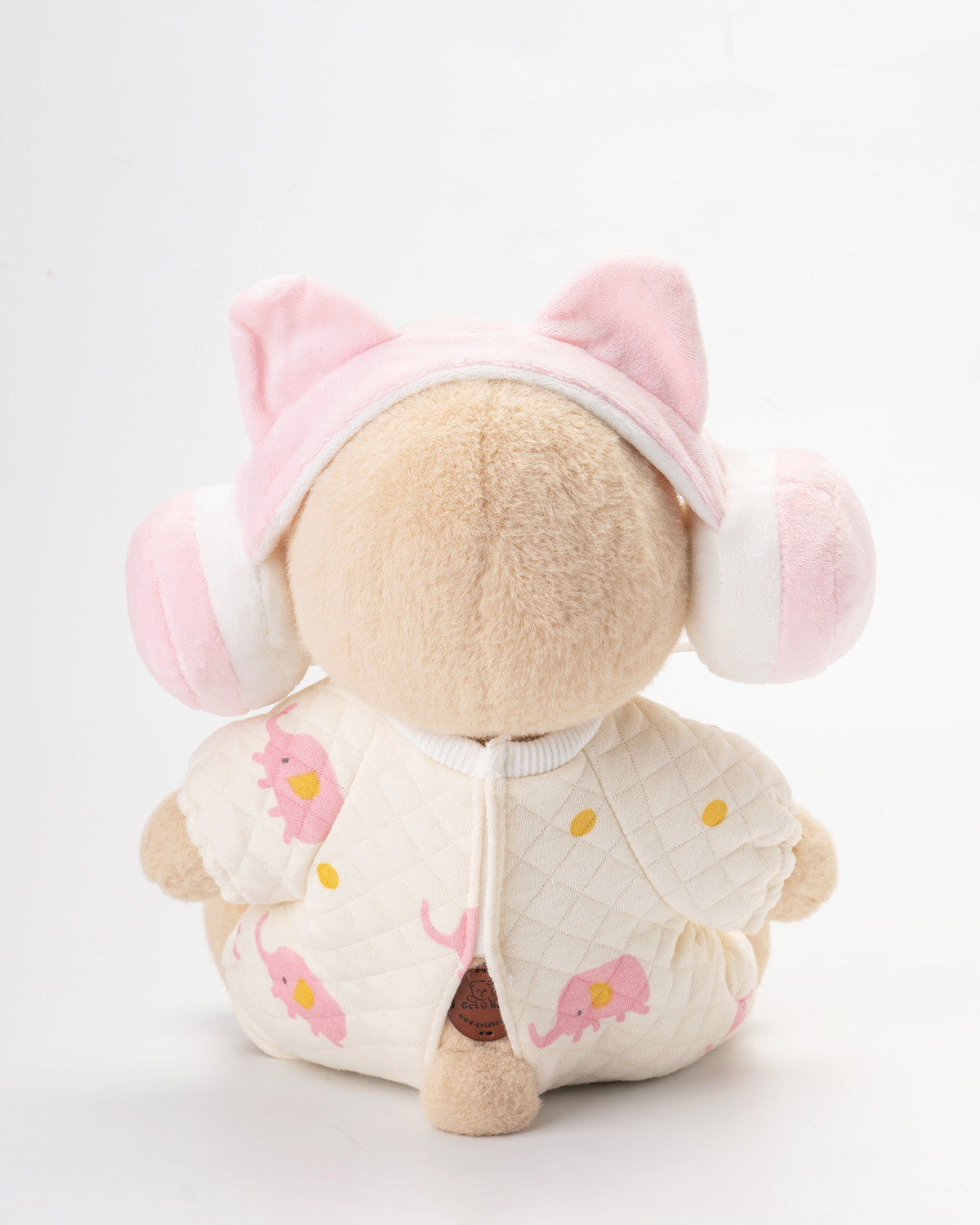 Getahug Pink Headphones Bodysuit Bear | Handmade Jointed Teddy Bear Gift