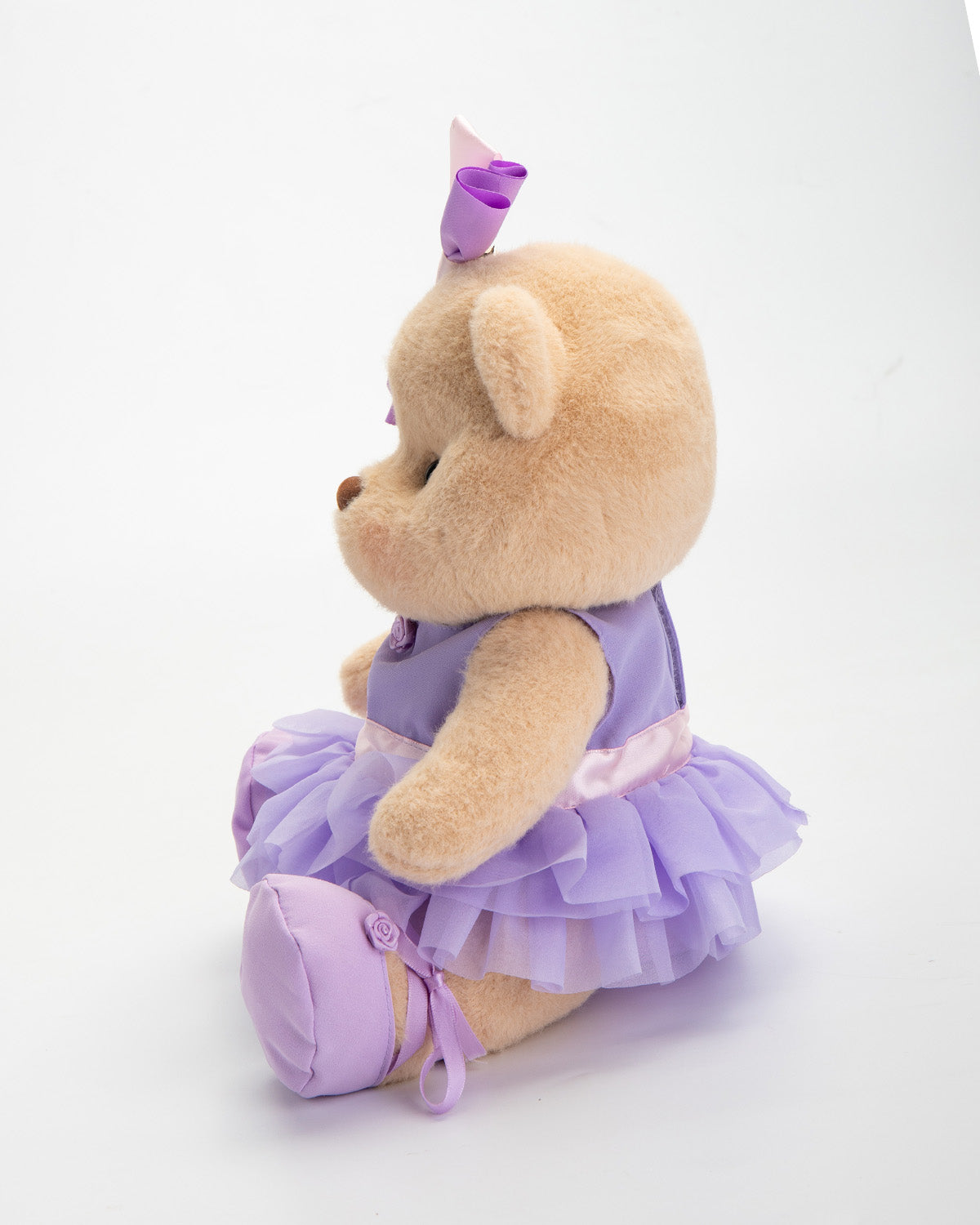 Getahug Purple Ballet Dress Bear | Handmade Jointed Teddy Bear Gift