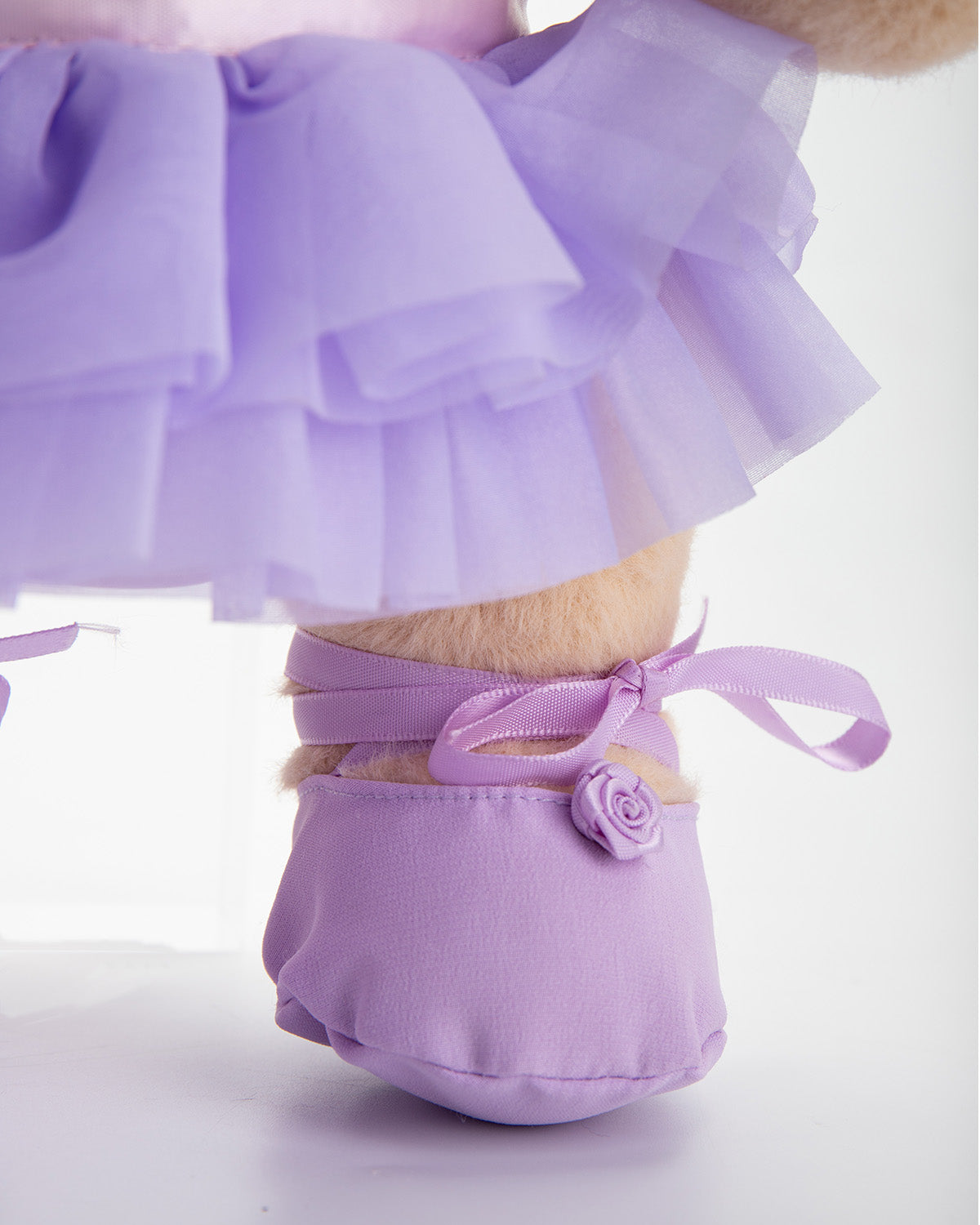 Getahug Purple Ballet Dress Bear | Handmade Jointed Teddy Bear Gift