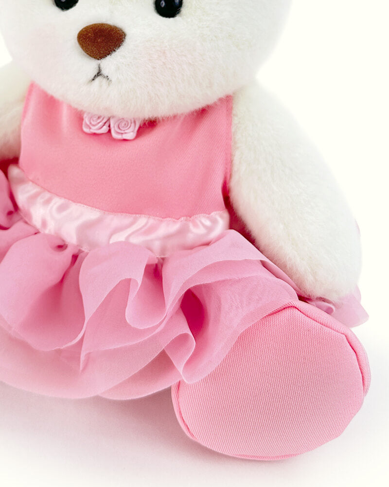 Getahug Pink Ballet Skirt Bear | Handmade Jointed Teddy Bear Gift