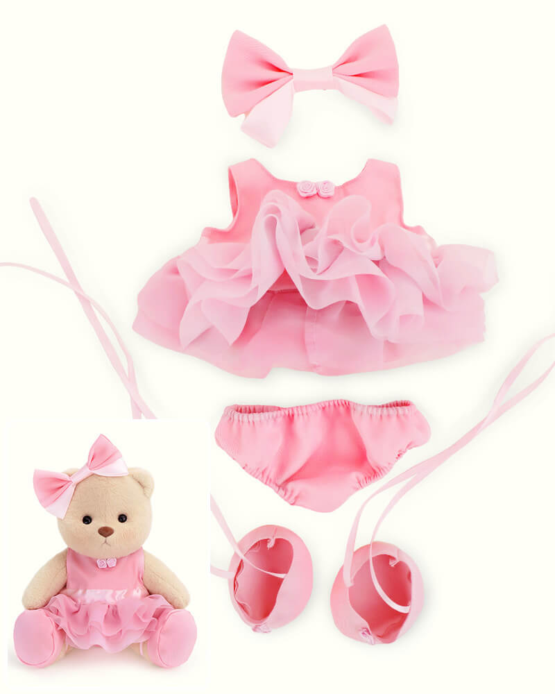 Getahug Pink Ballet Skirt Bear | Handmade Jointed Teddy Bear Gift