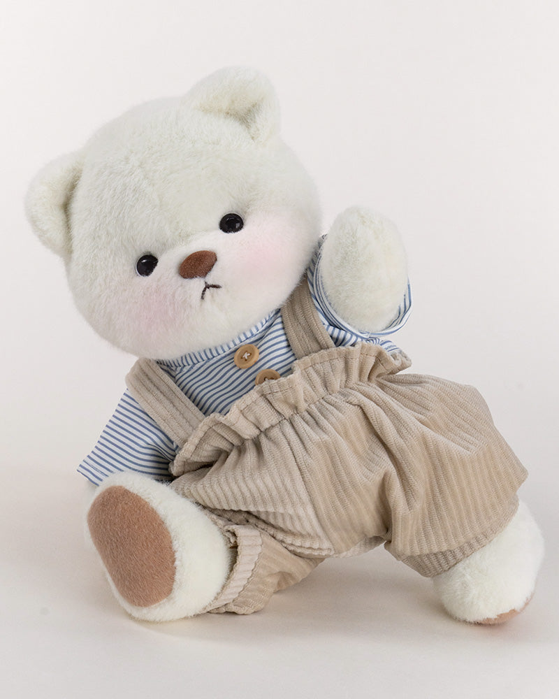 Getahug Striped Top Bloomers Bear | Handmade Jointed Teddy Bear Gift