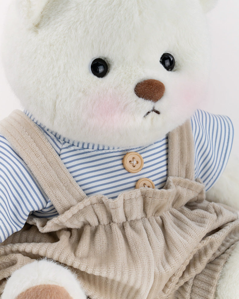 Getahug Striped Top Bloomers Bear | Handmade Jointed Teddy Bear Gift