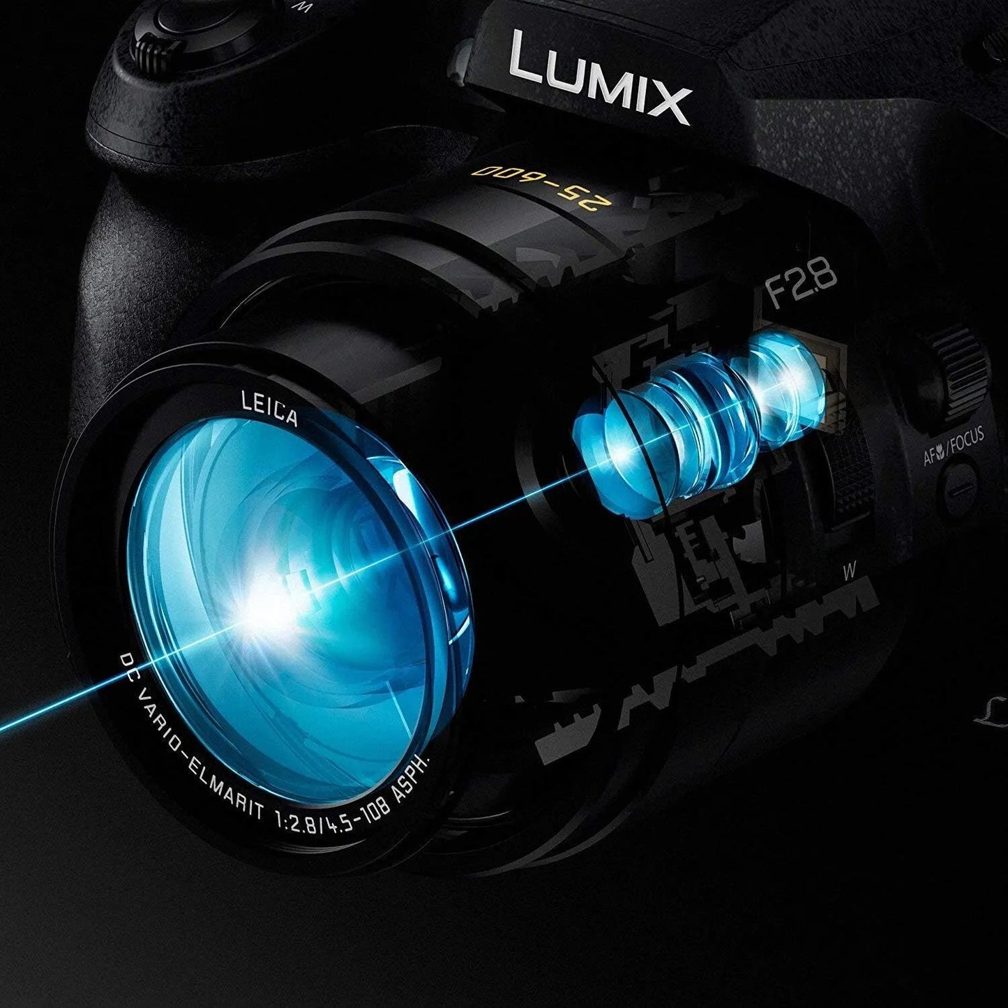 LUMIX FZ300 Long Zoom Digital Camera Features 12.1 Megapixel, 1/2.3-Inch Sensor, 4K Video, WiFi, Splash & Dustproof Camera Body, LEICA DC 24X F2.8 Zoom Lens - DMC-FZ300K