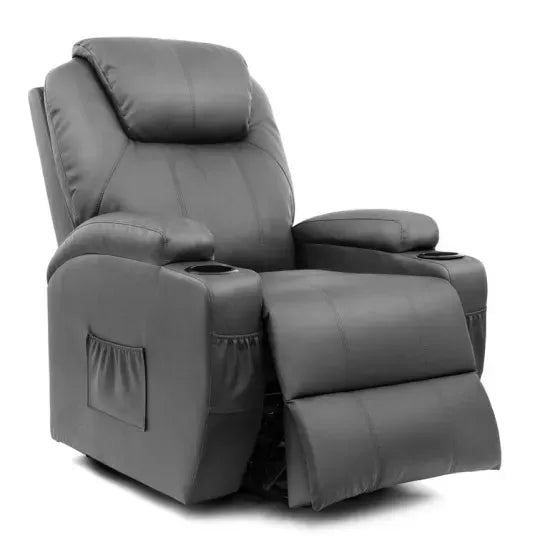 Second Half PriceFaux Leather Power Lift Recliner Chair with Massage and Heating Functions